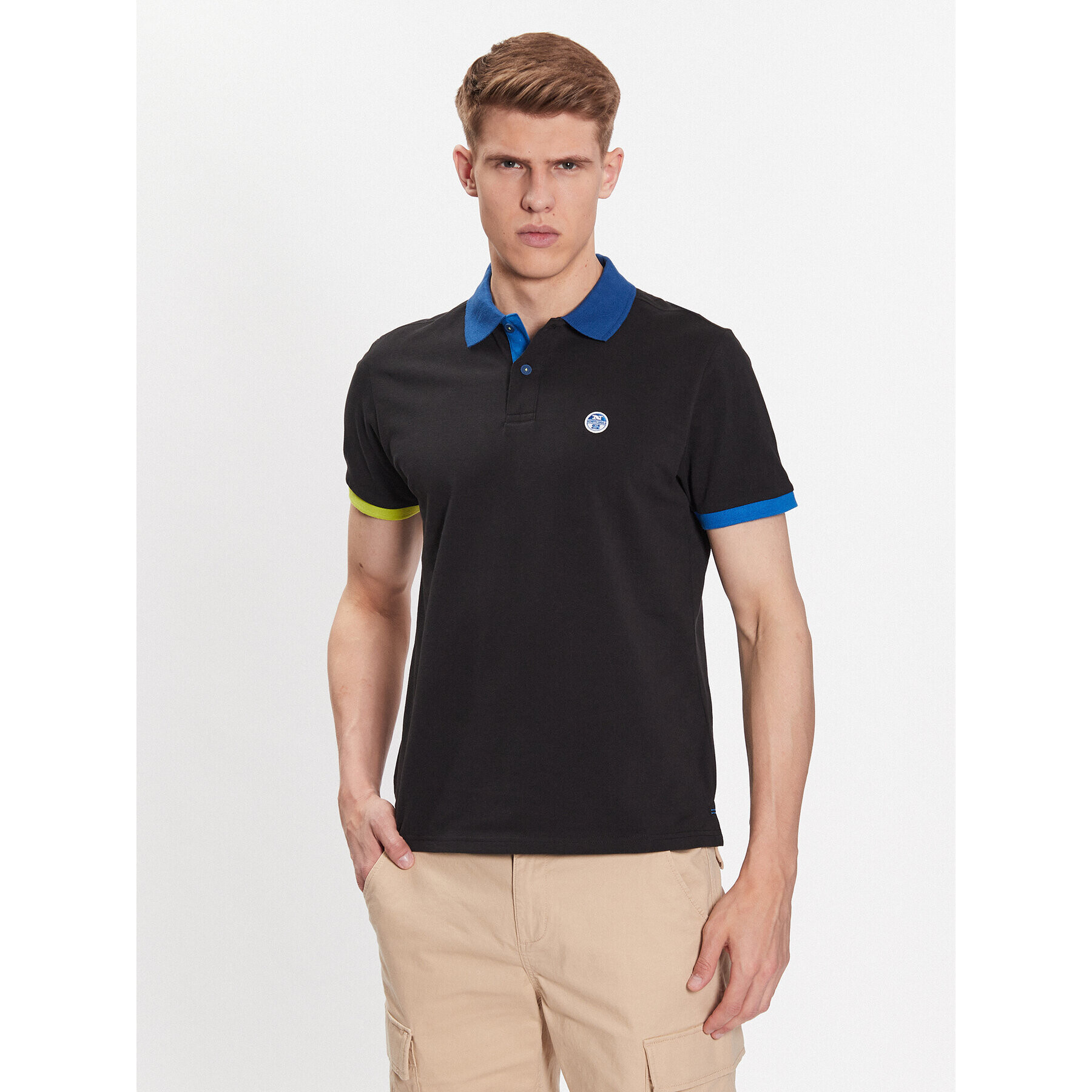 North Sails Tricou polo 692398 Negru Regular Fit - Pled.ro