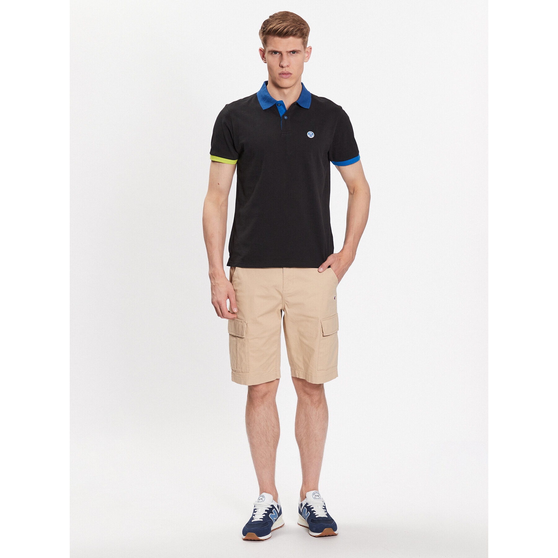 North Sails Tricou polo 692398 Negru Regular Fit - Pled.ro