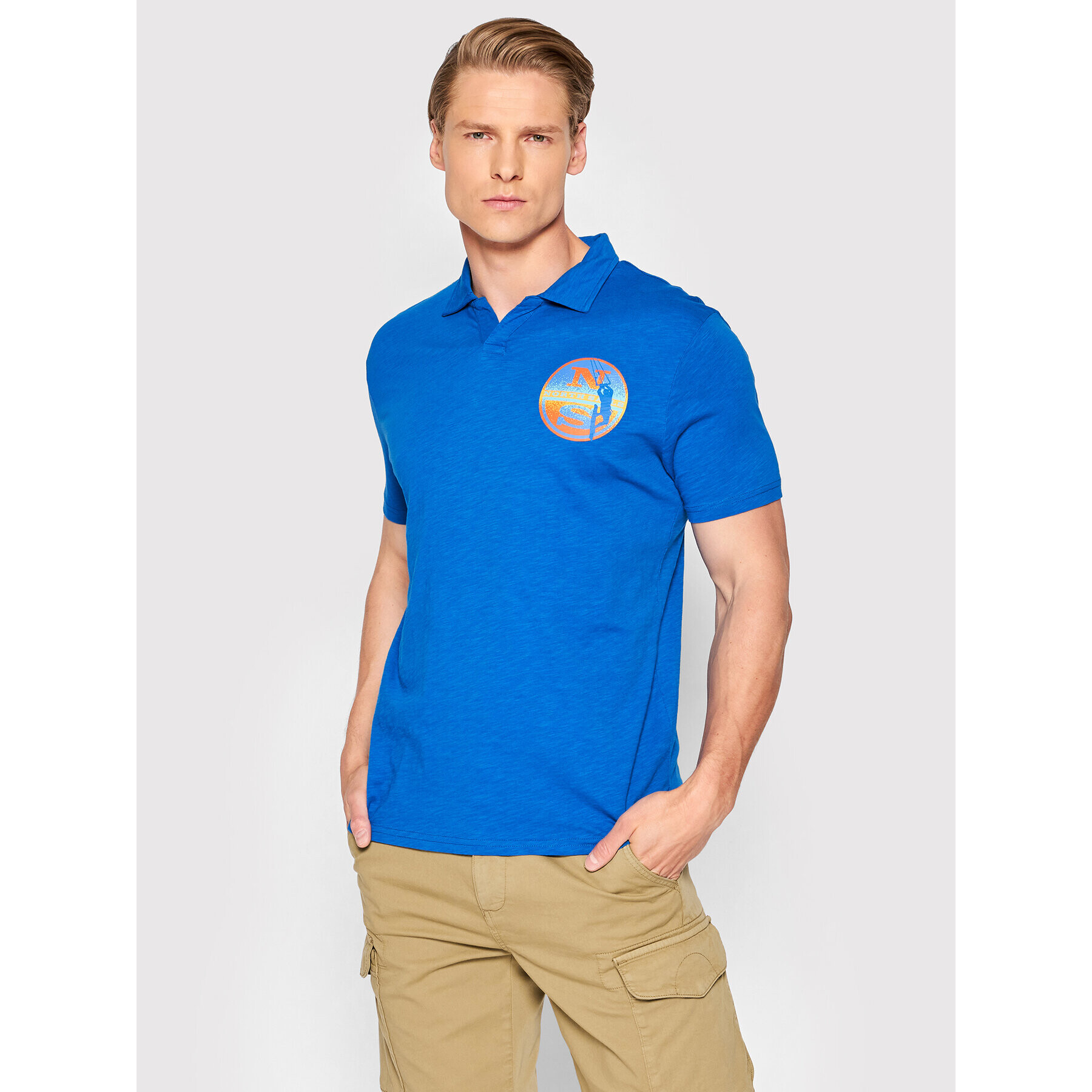 North Sails Tricou polo Graphic 692355 Bleumarin Regular Fit - Pled.ro