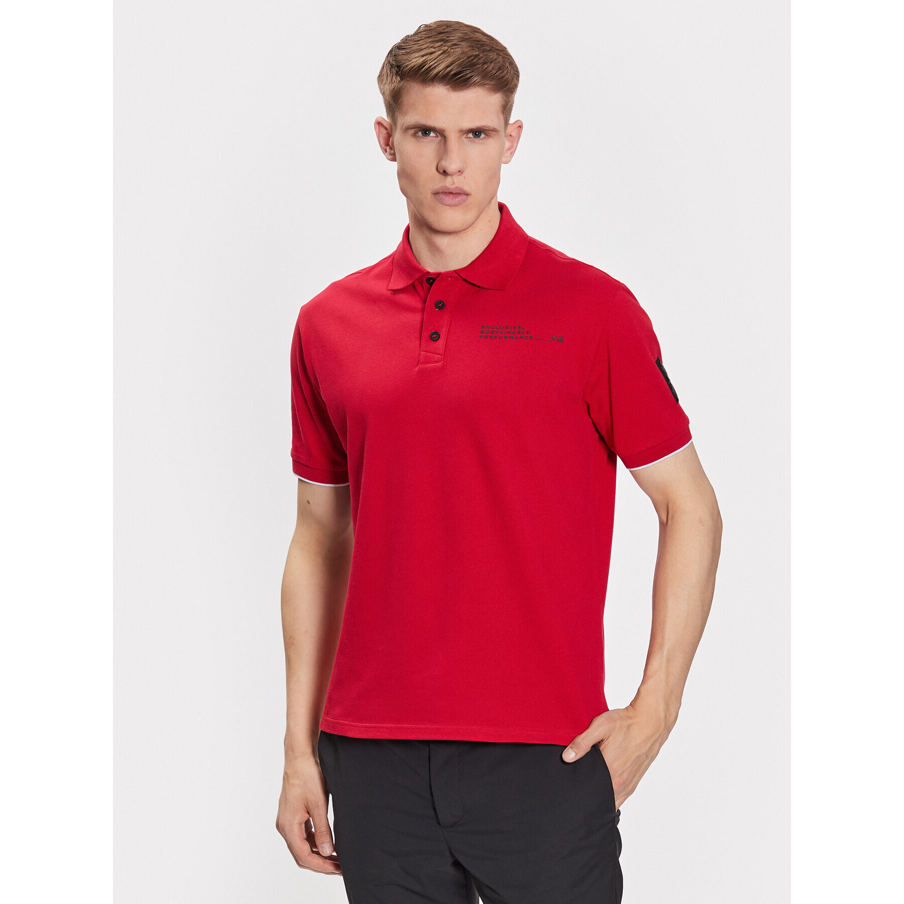 North Sails Tricou polo Maserati 452027 Roșu Regular Fit - Pled.ro