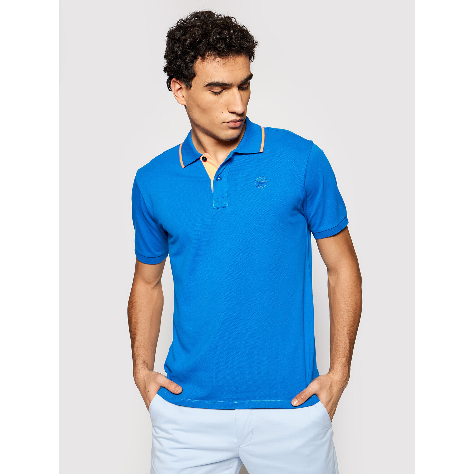 North Sails Tricou polo W/Embroidery 692313 0760 Bleumarin Regular Fit - Pled.ro