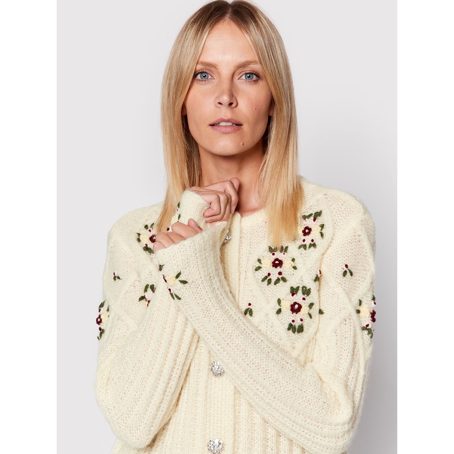 Notes Du Nord Cardigan Cherry 12755 Galben Regular Fit - Pled.ro