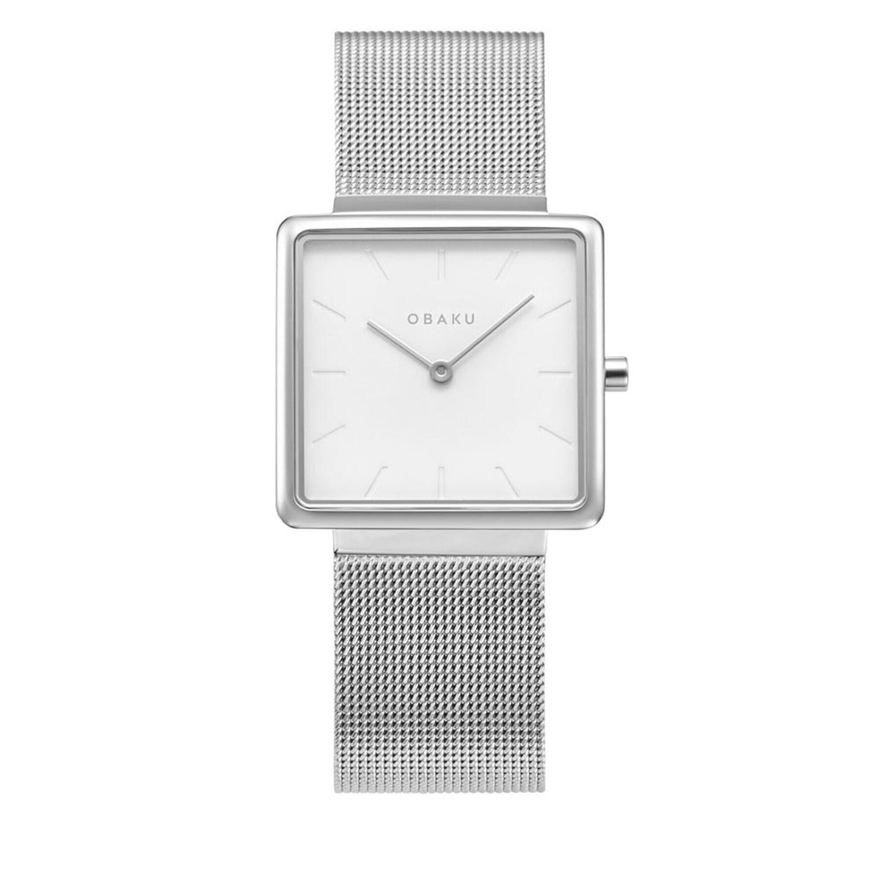 Obaku Ceas Kvadrat V236LXCIMC Argintiu - Pled.ro