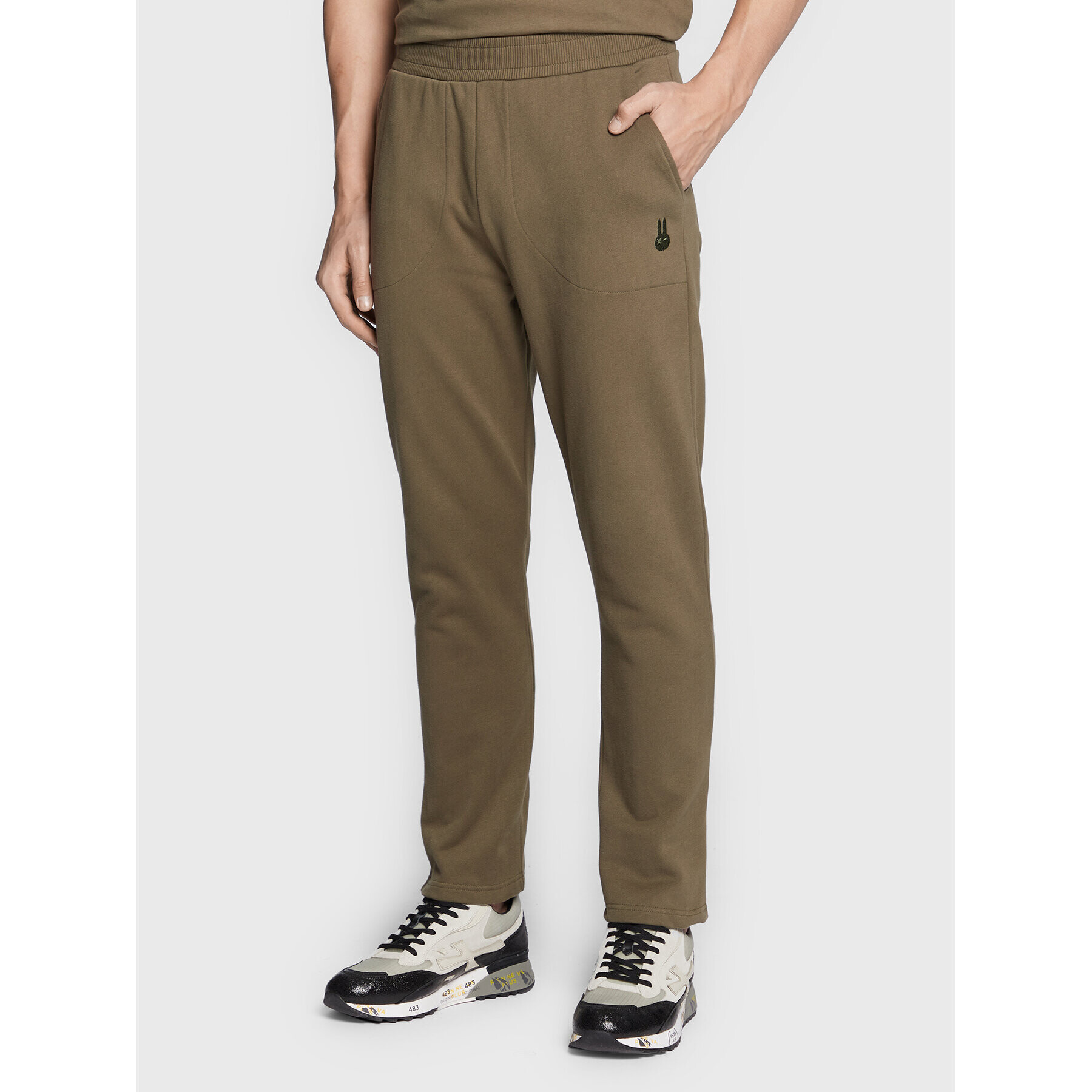 OCAY Pantaloni trening 22-314085 Verde Regular Fit - Pled.ro