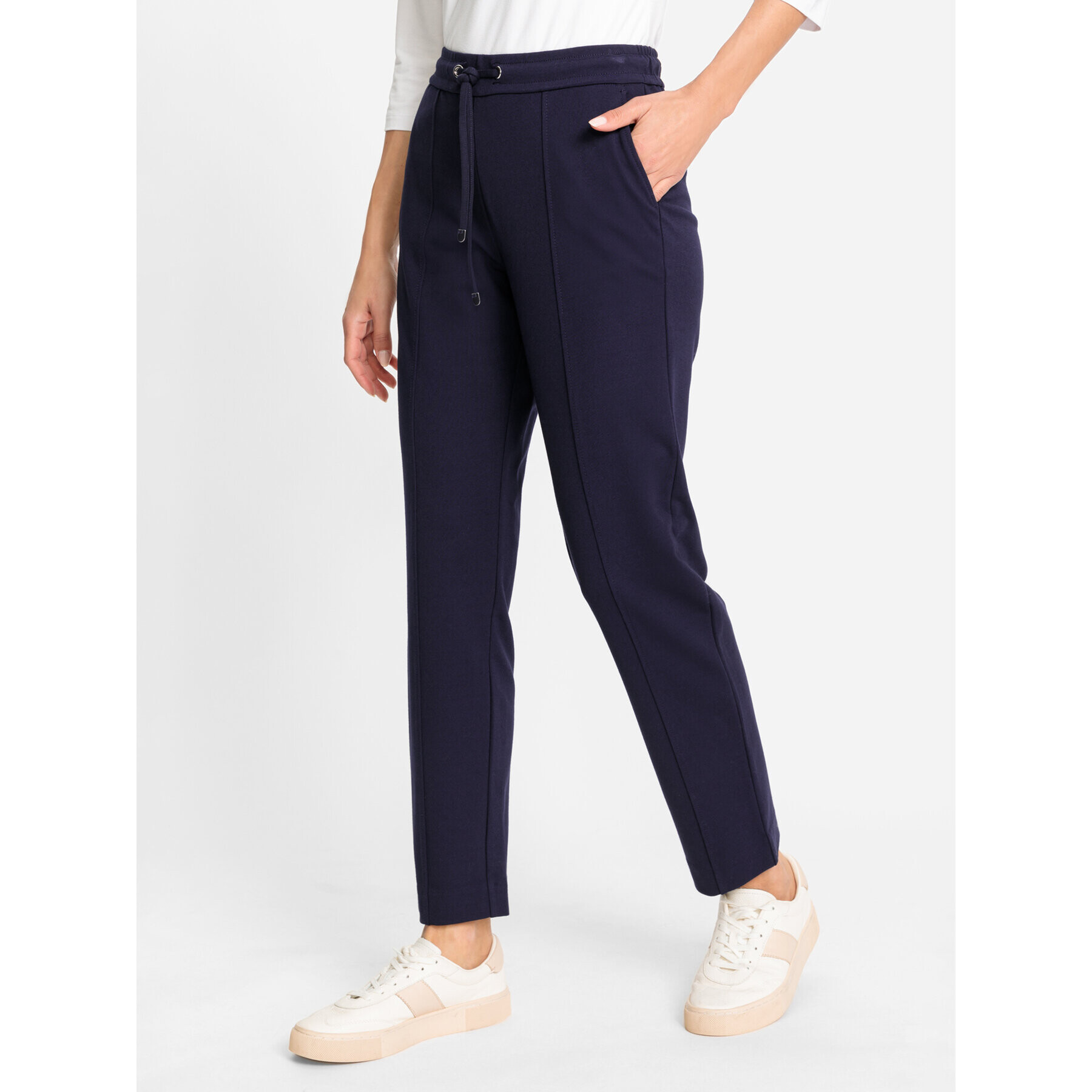 Olsen Pantaloni chino 14002101 Bleumarin Regular Fit - Pled.ro