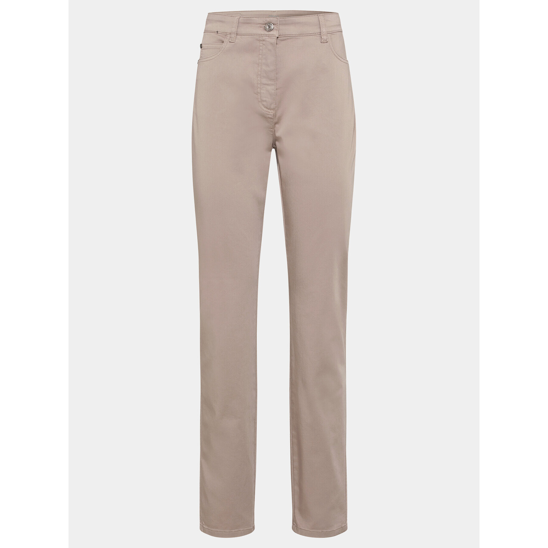 Olsen Pantaloni din material Mona 14000620 Bej Slim Fit - Pled.ro