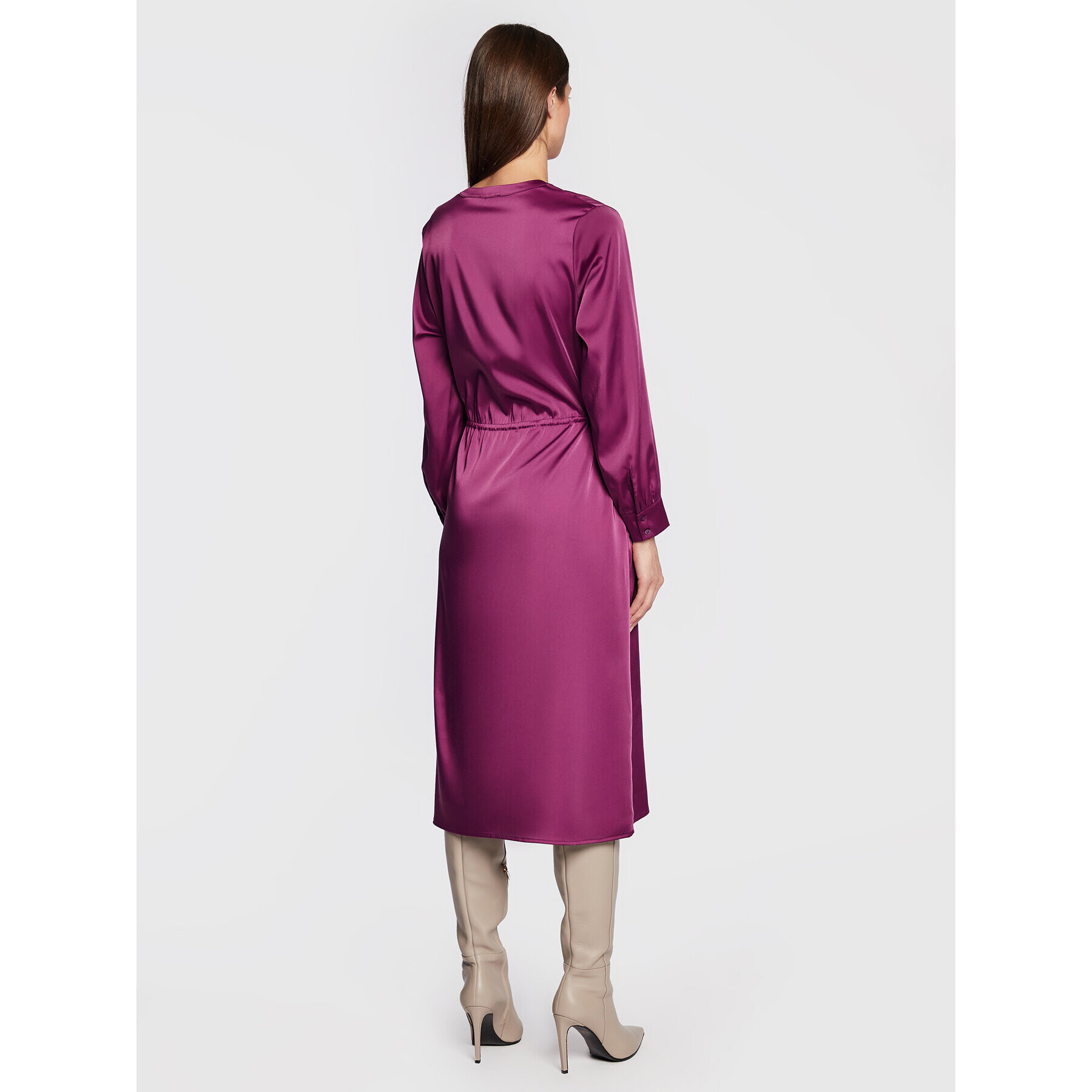 Olsen Rochie de zi Festive Spirit 13001662 Violet Regular Fit - Pled.ro