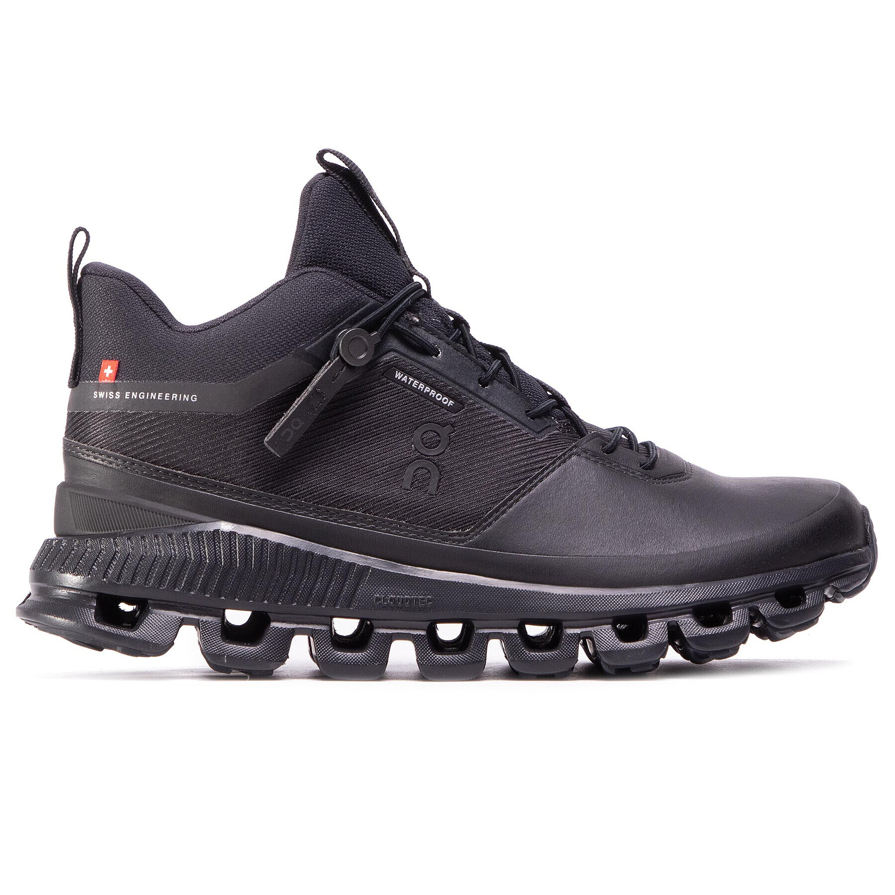 On Sneakers Cloud Hi Waterproof 2899672 Negru - Pled.ro