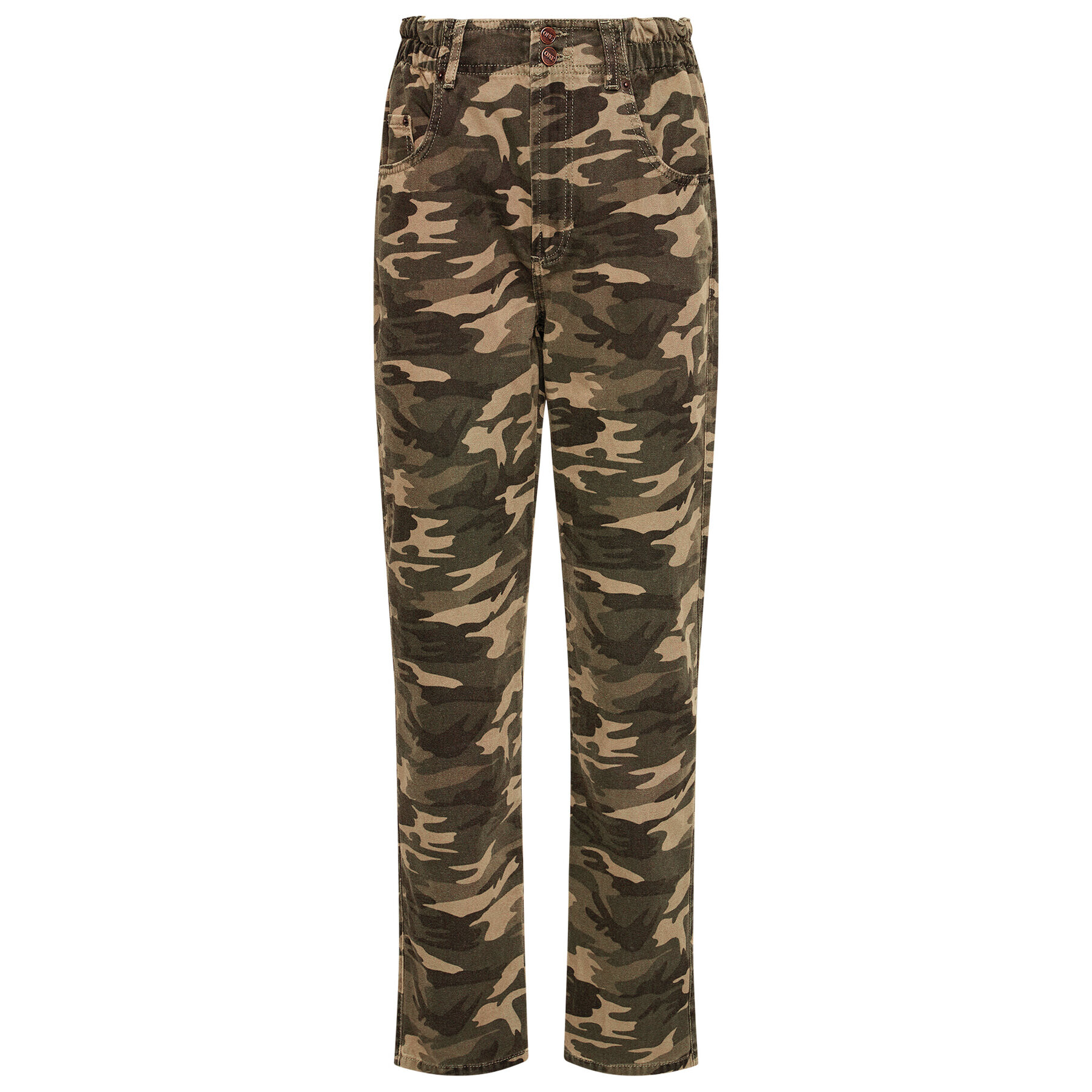 One Teaspoon Blugi Camo Pioneer 23599 Verde Relaxed Fit - Pled.ro