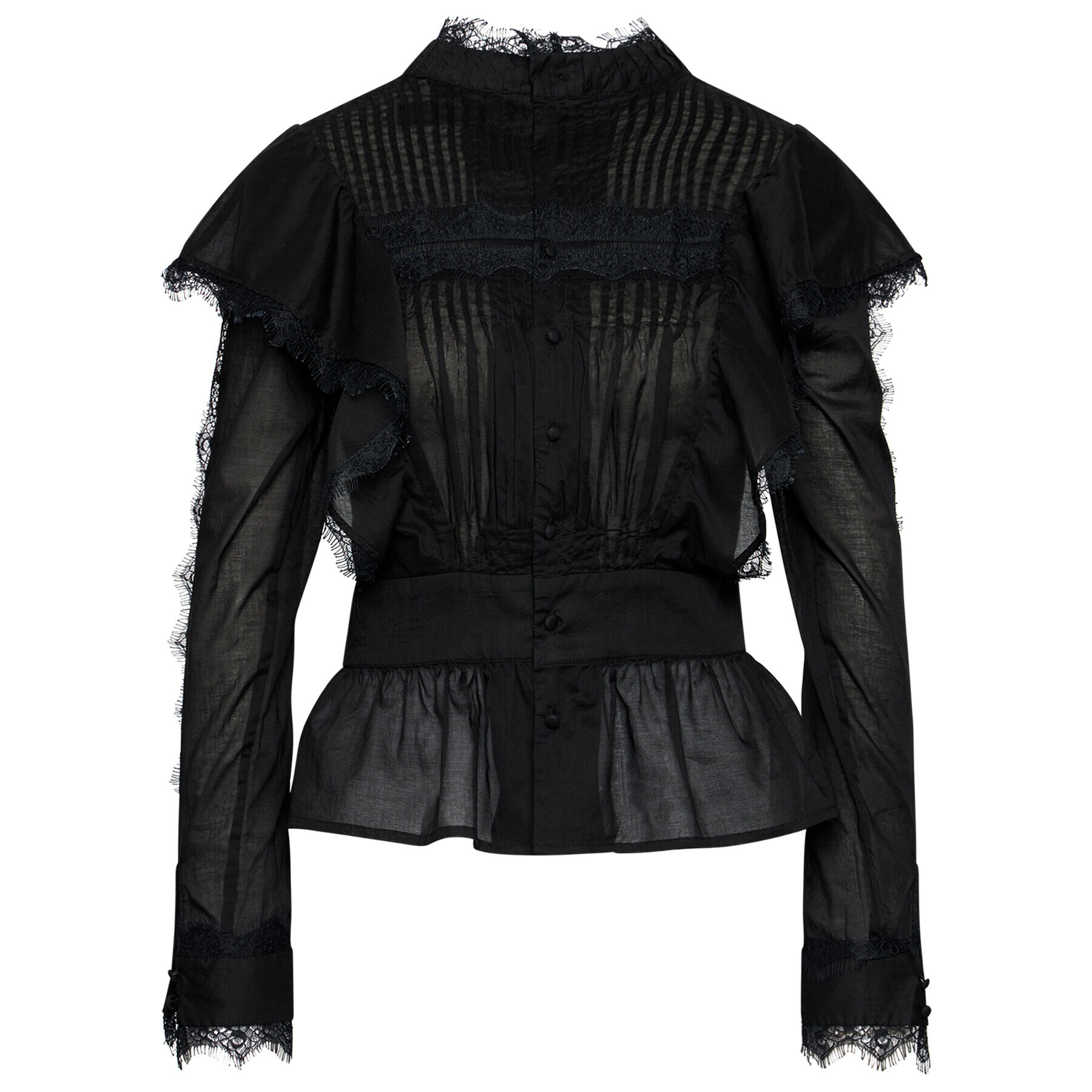 One Teaspoon Cămașă Metal Adventure Top 23639 Negru Regular Fit - Pled.ro