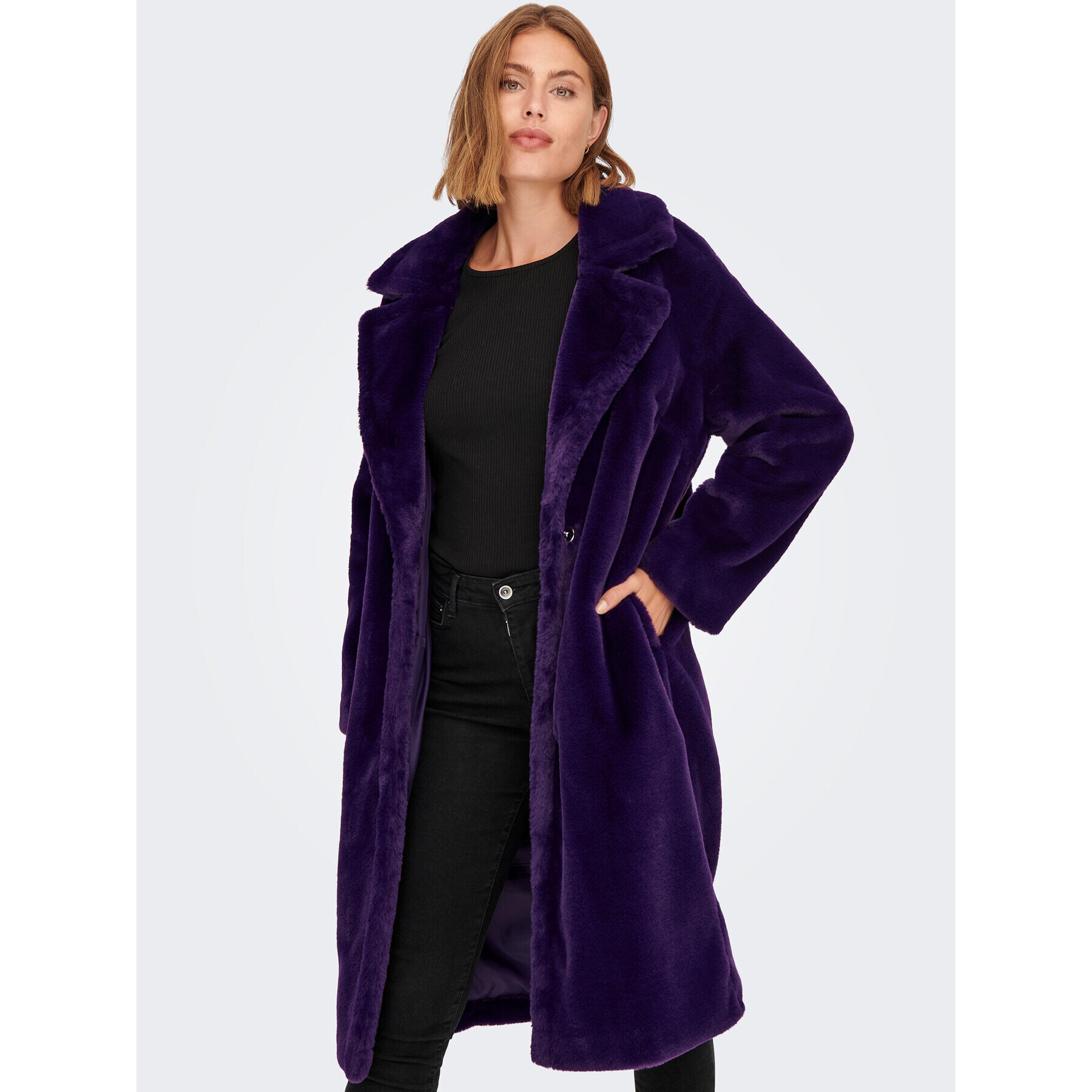 ONLY Blană Rikke 15273307 Violet Relaxed Fit - Pled.ro