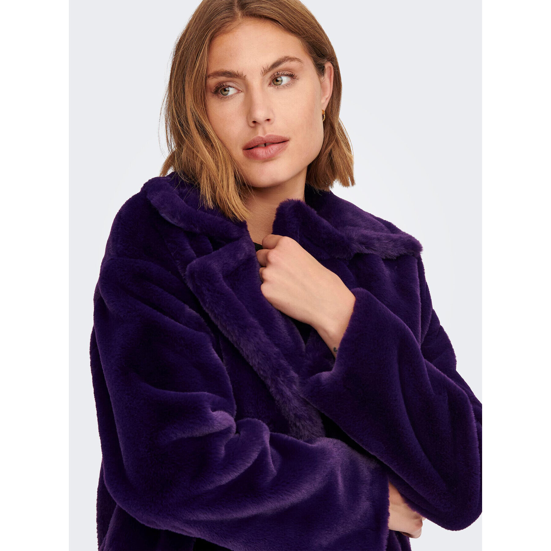 ONLY Blană Rikke 15273307 Violet Relaxed Fit - Pled.ro