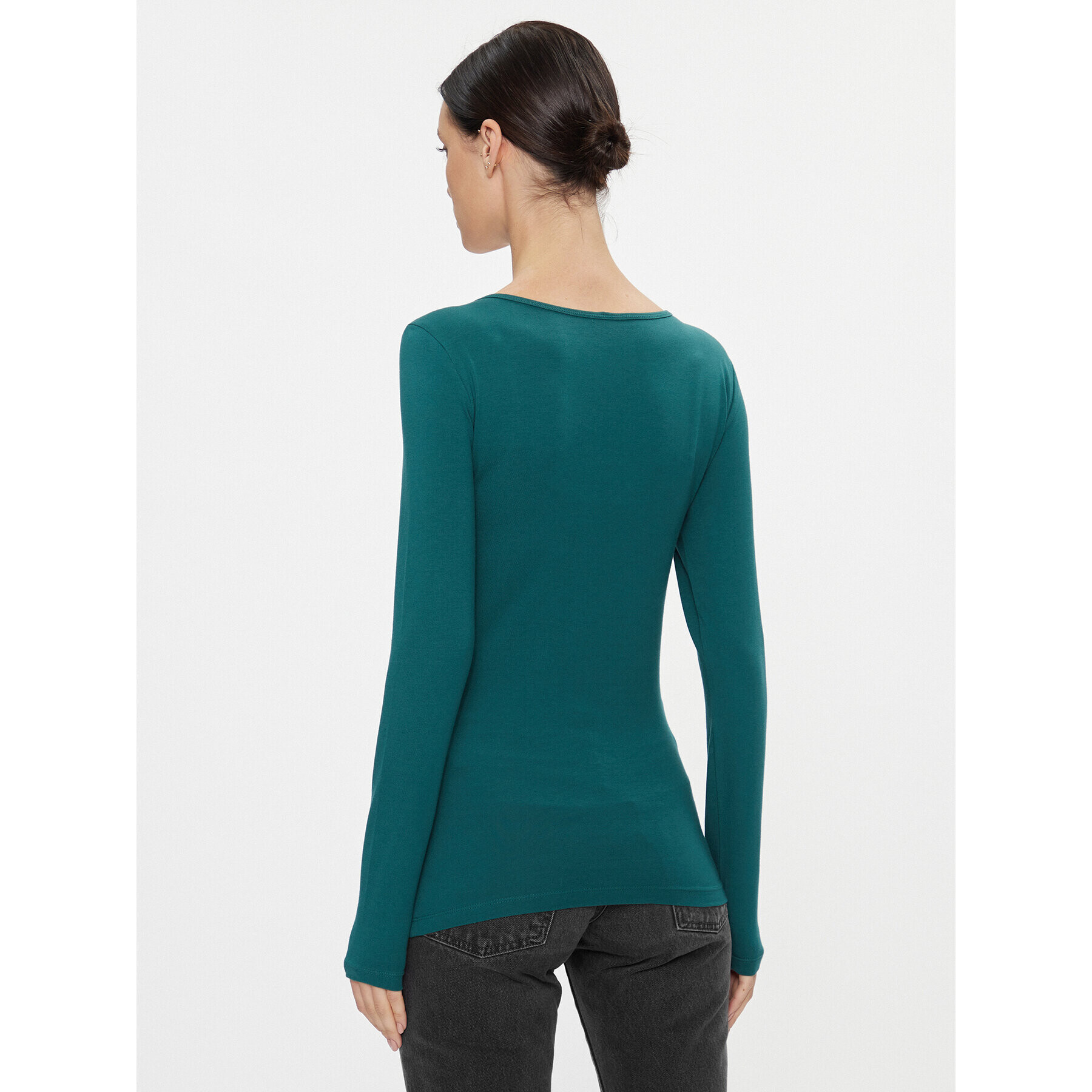 ONLY Bluză 15204712 Verde Stretch Fit - Pled.ro