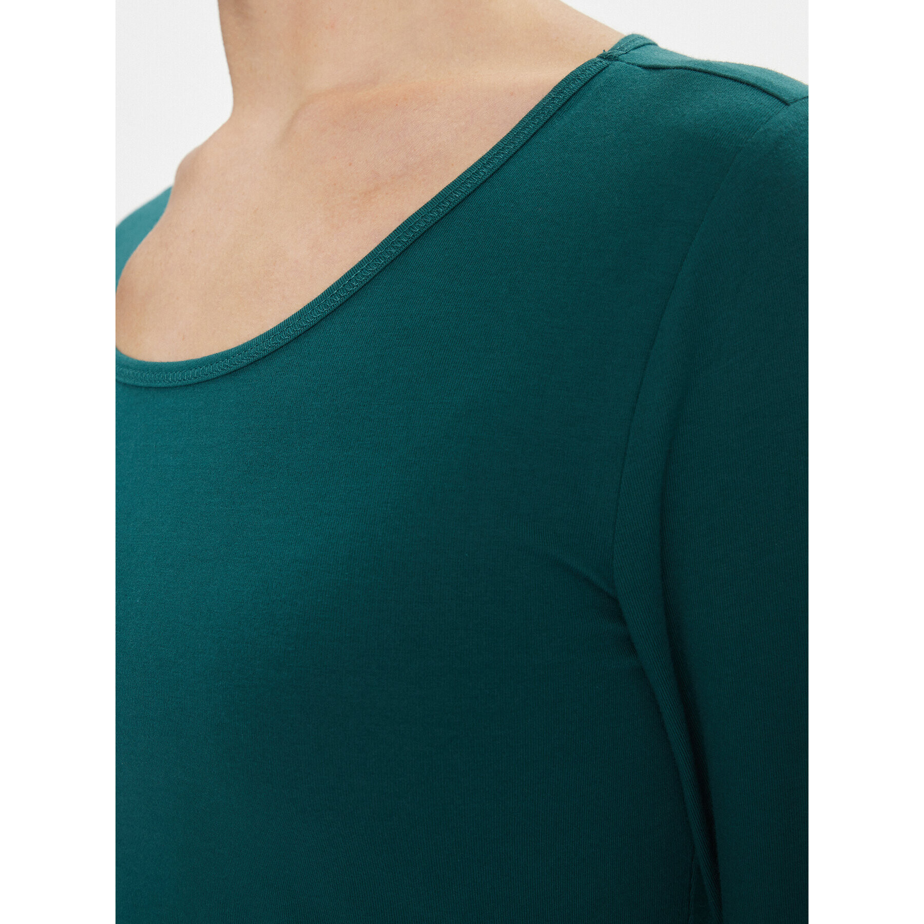 ONLY Bluză 15204712 Verde Stretch Fit - Pled.ro