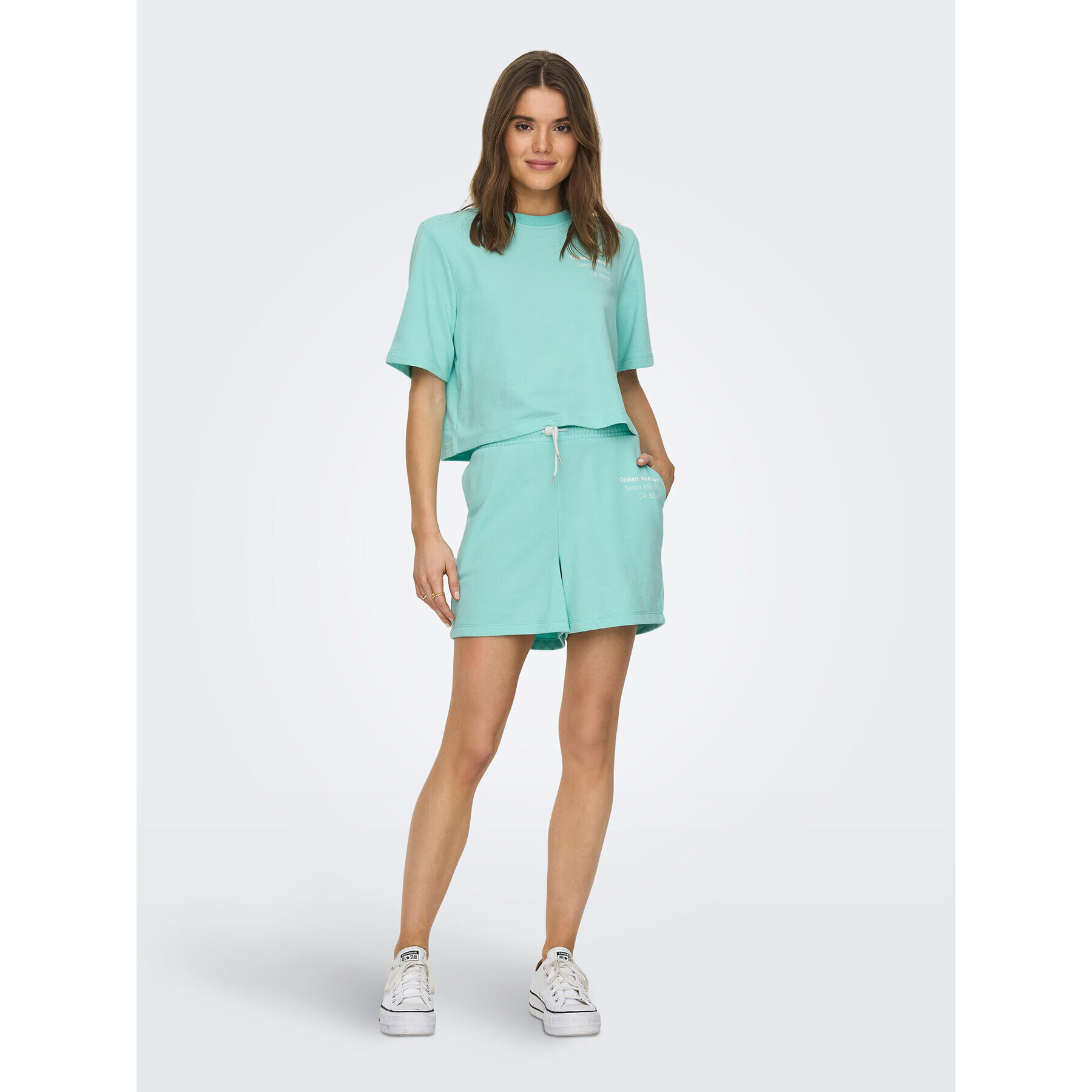 ONLY Bluză 15293691 Verde Regular Fit - Pled.ro