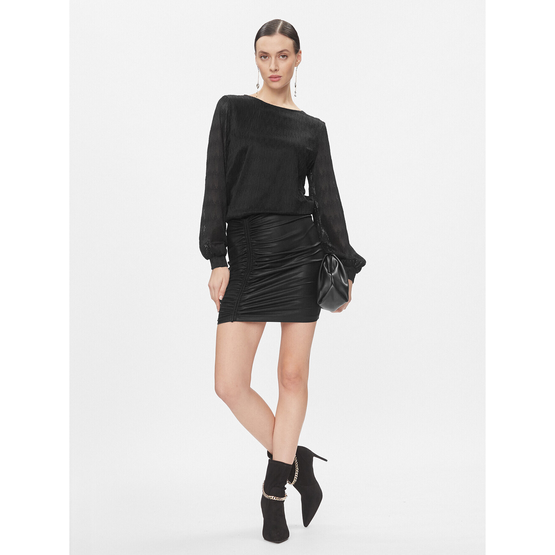 ONLY Bluză 15310223 Negru Regular Fit - Pled.ro