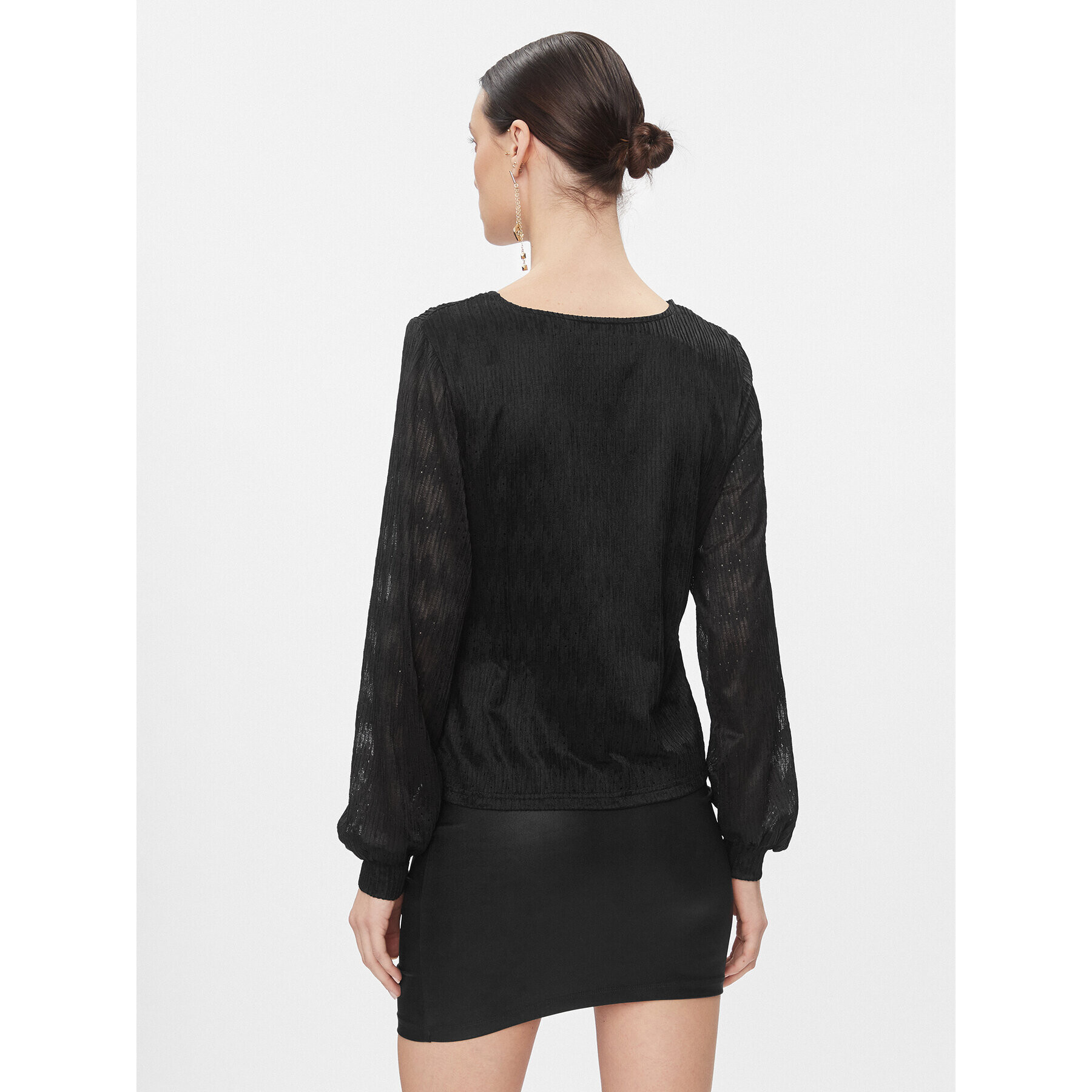 ONLY Bluză 15310223 Negru Regular Fit - Pled.ro