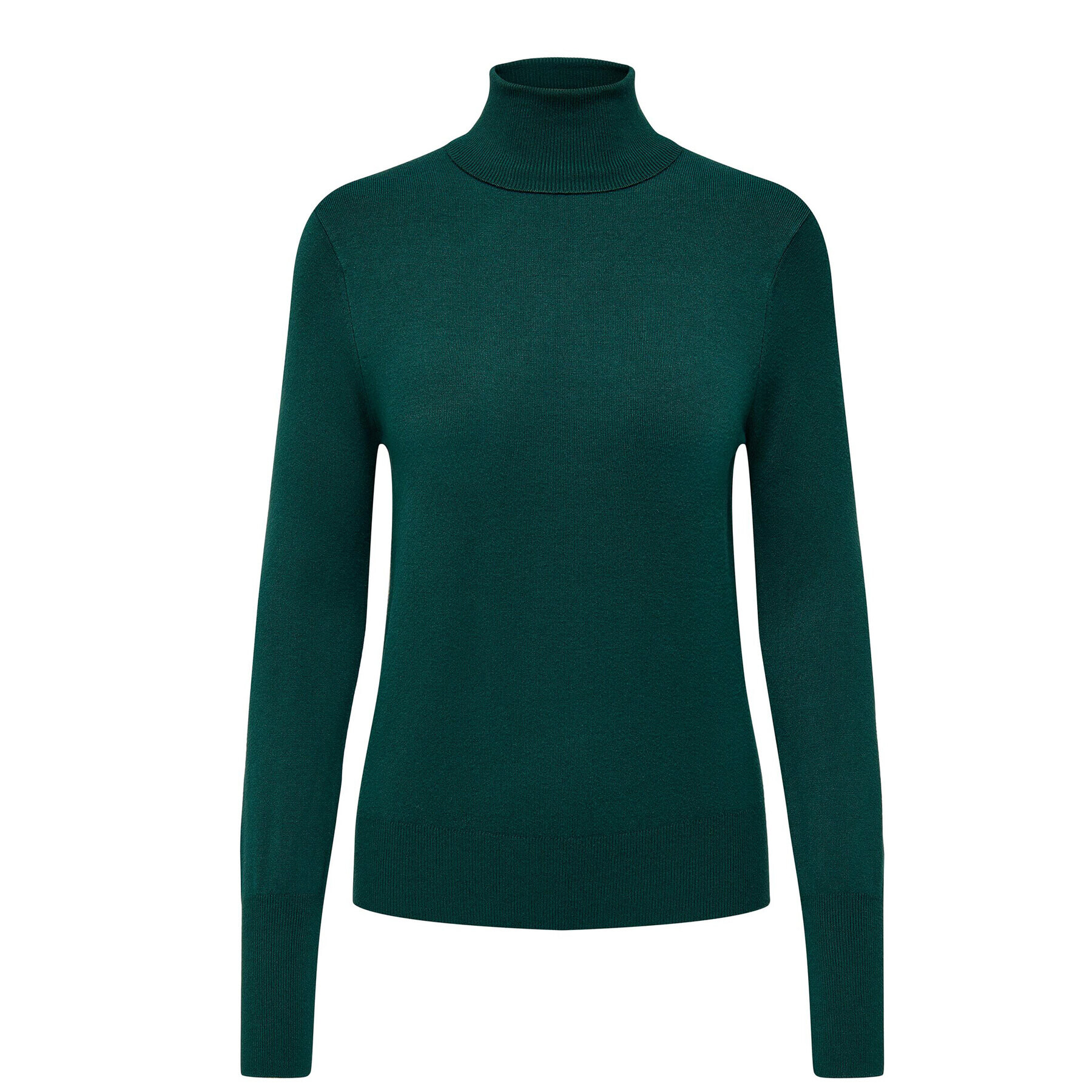 ONLY Bluză cu gât 15183772 Verde Regular Fit - Pled.ro