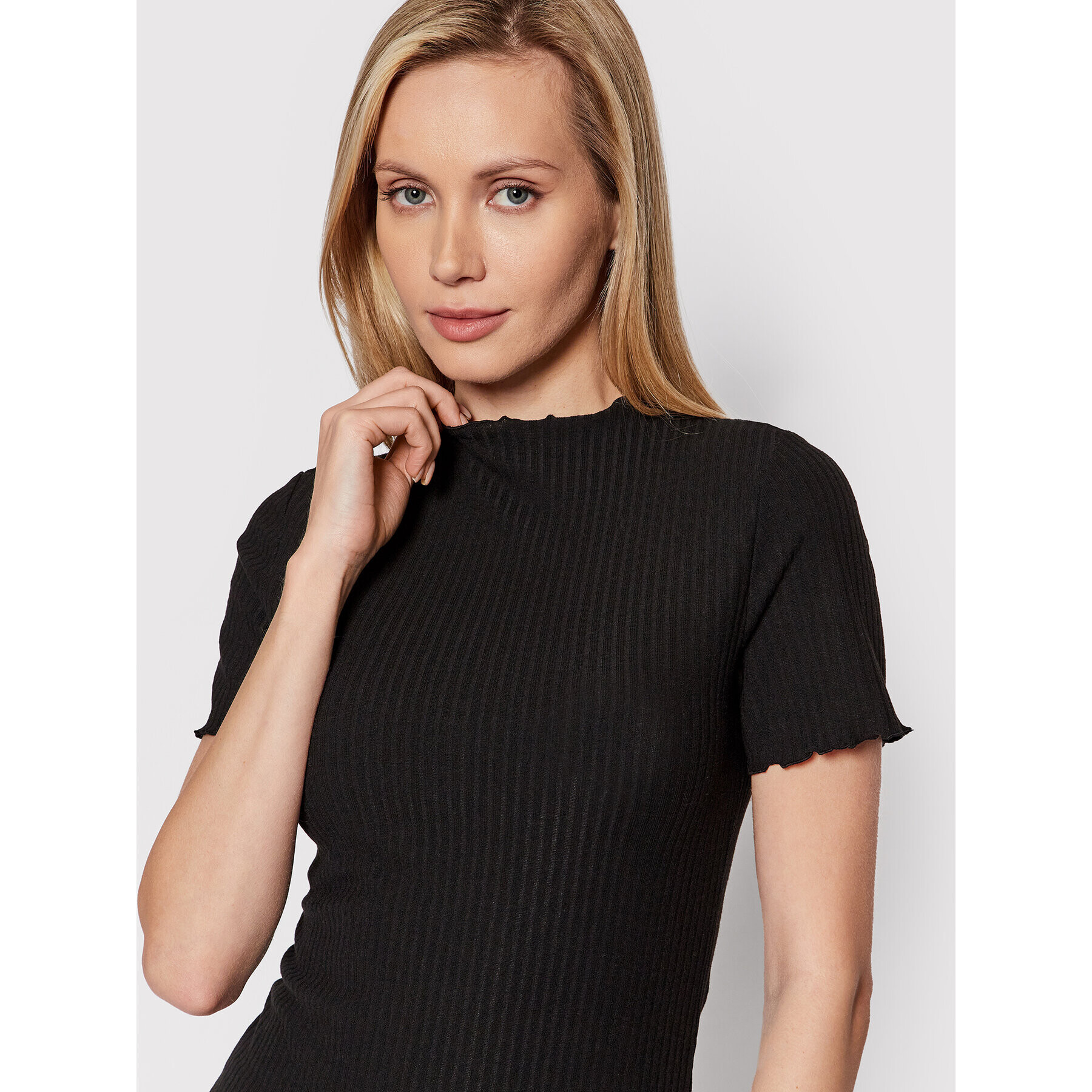 ONLY Bluză Emma 15224967 Negru Slim Fit - Pled.ro