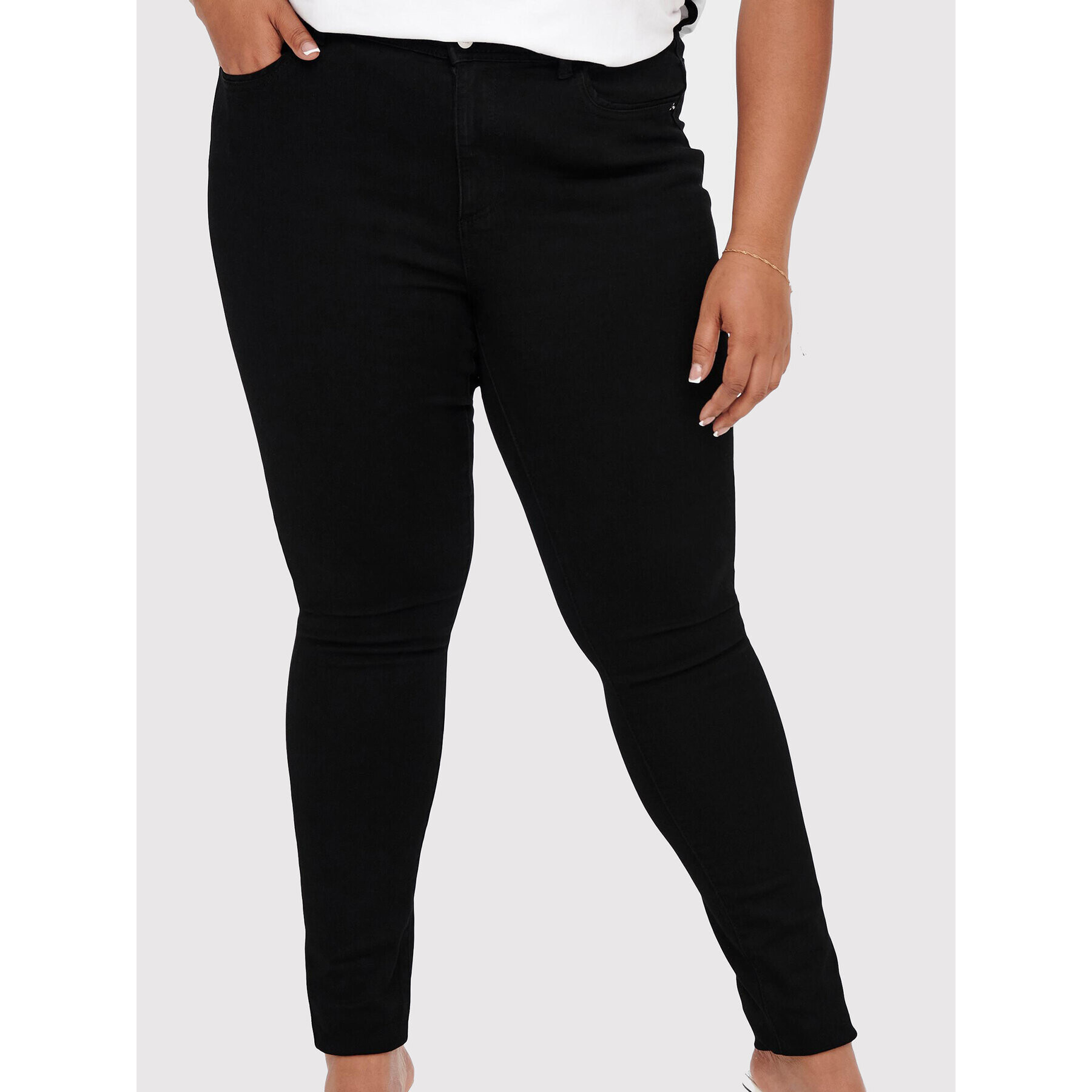 ONLY Carmakoma Blugi Sally 15263091 Negru Skinny Fit - Pled.ro