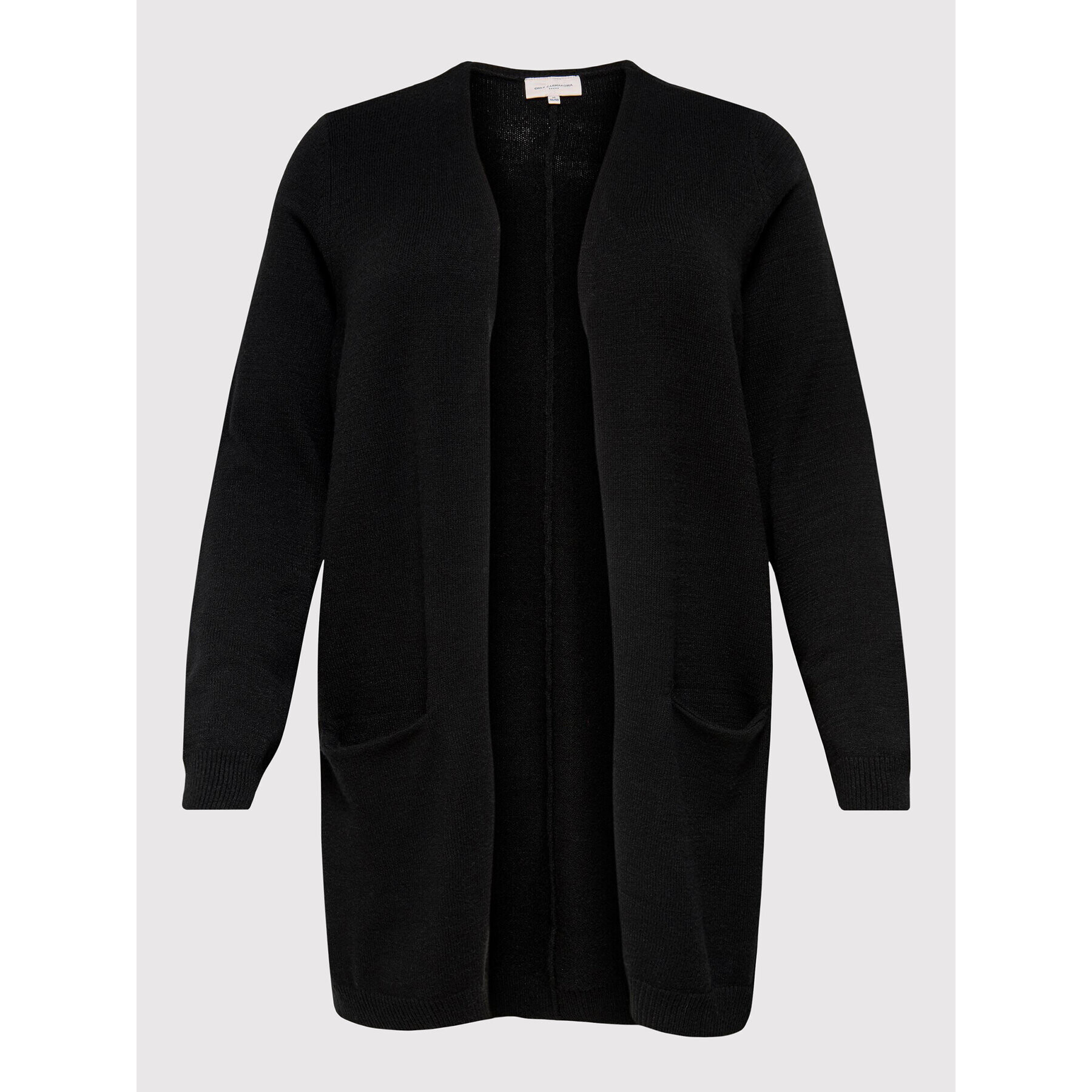 ONLY Carmakoma Cardigan Stone 15183361 Negru Relaxed Fit - Pled.ro