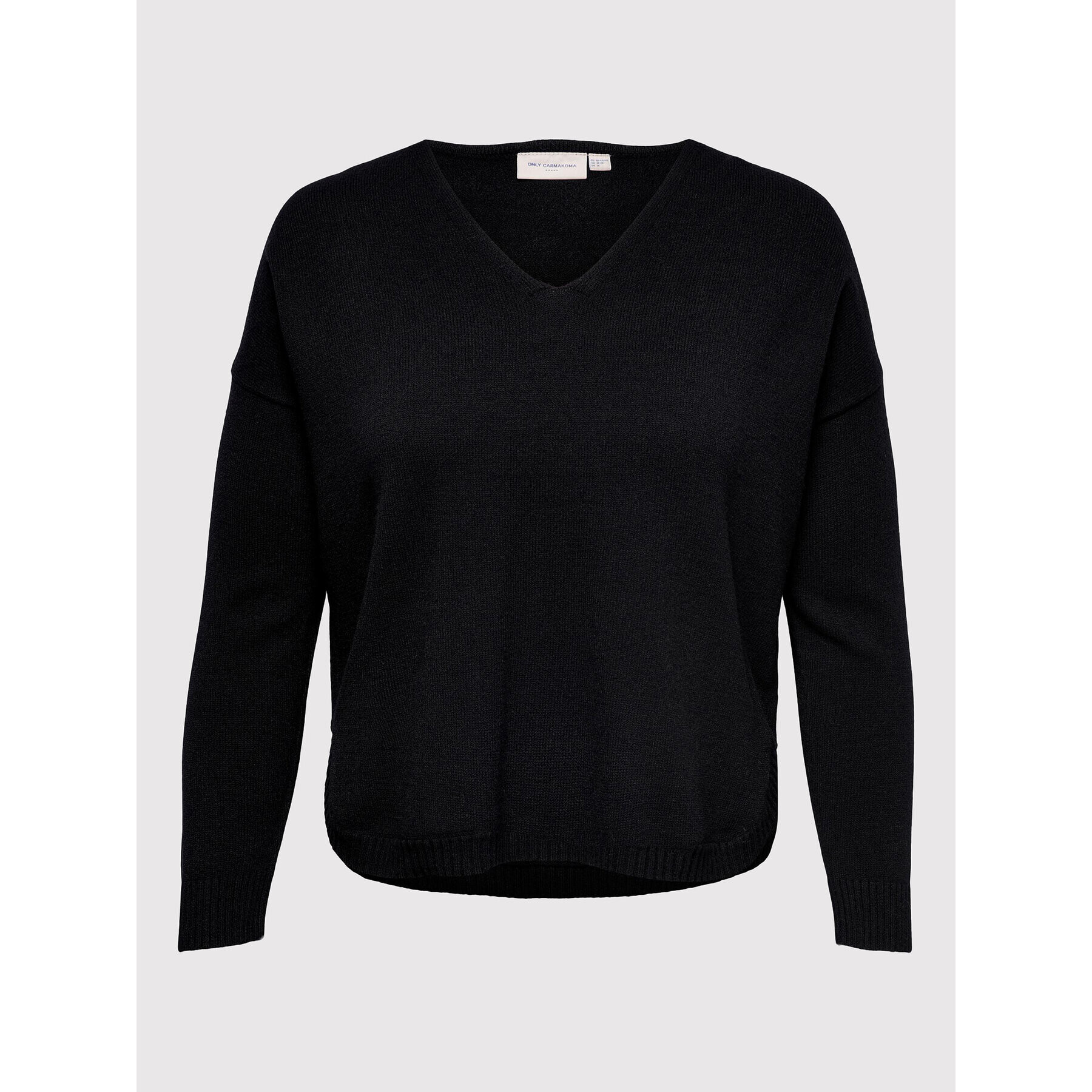 ONLY Carmakoma Pulover Margareta 15220704 Negru Relaxed Fit - Pled.ro