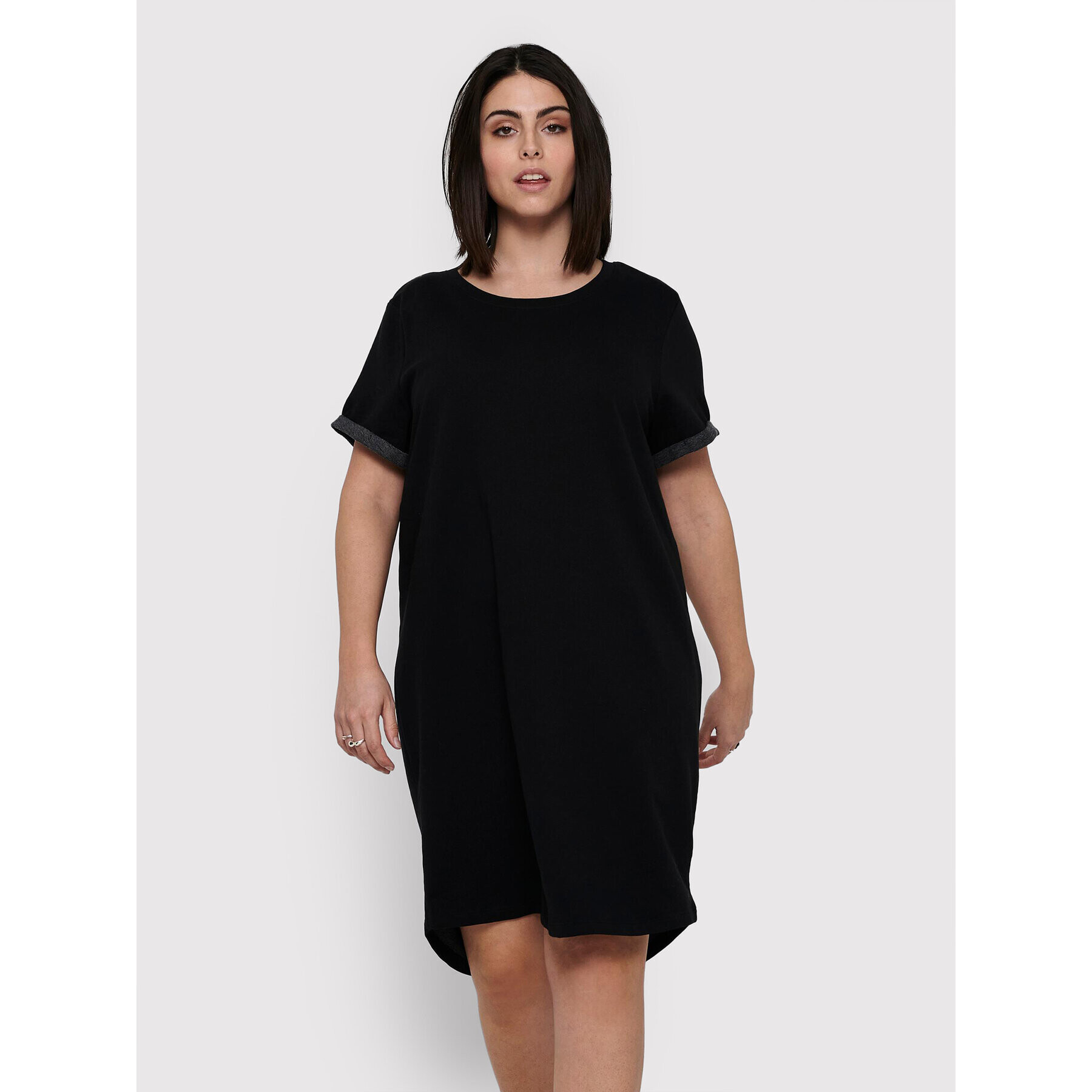 ONLY Carmakoma Rochie de zi Kaylee 15227846 Negru Relaxed Fit - Pled.ro