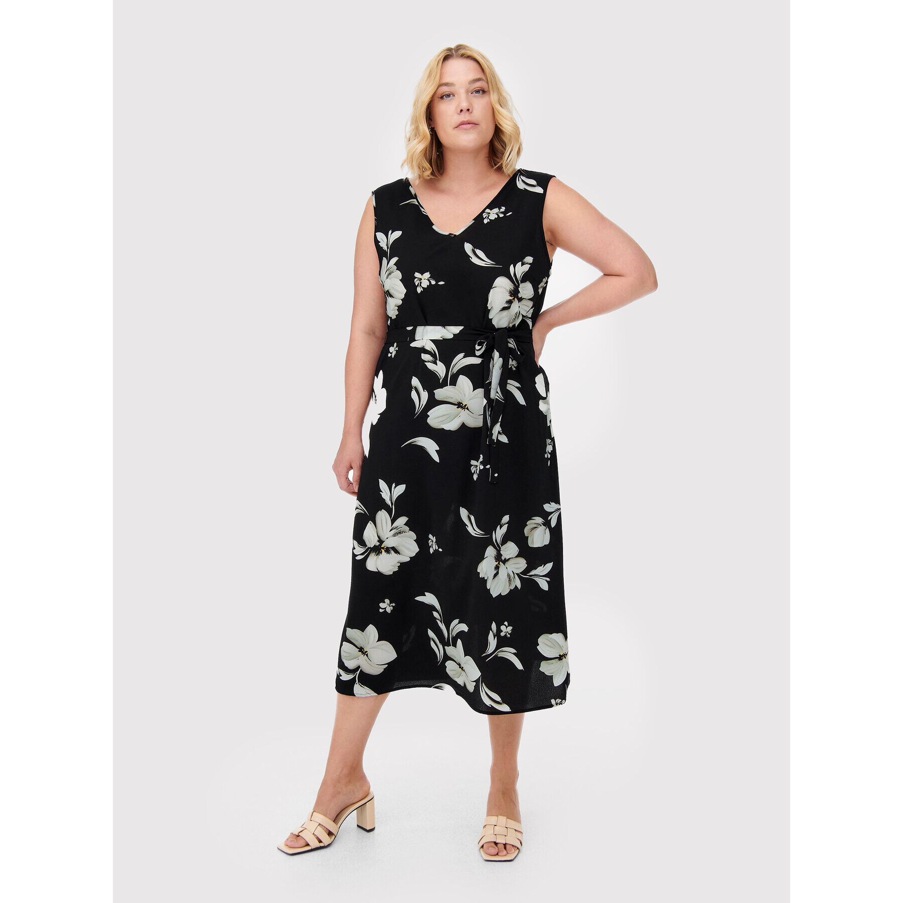 ONLY Carmakoma Rochie de zi Luxmille 15261856 Negru Regular Fit - Pled.ro