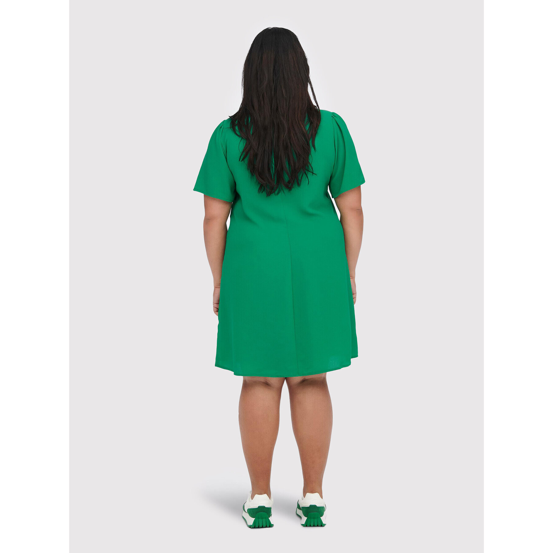 ONLY Carmakoma Rochie de zi Luxmille 15265908 Verde Regular Fit - Pled.ro