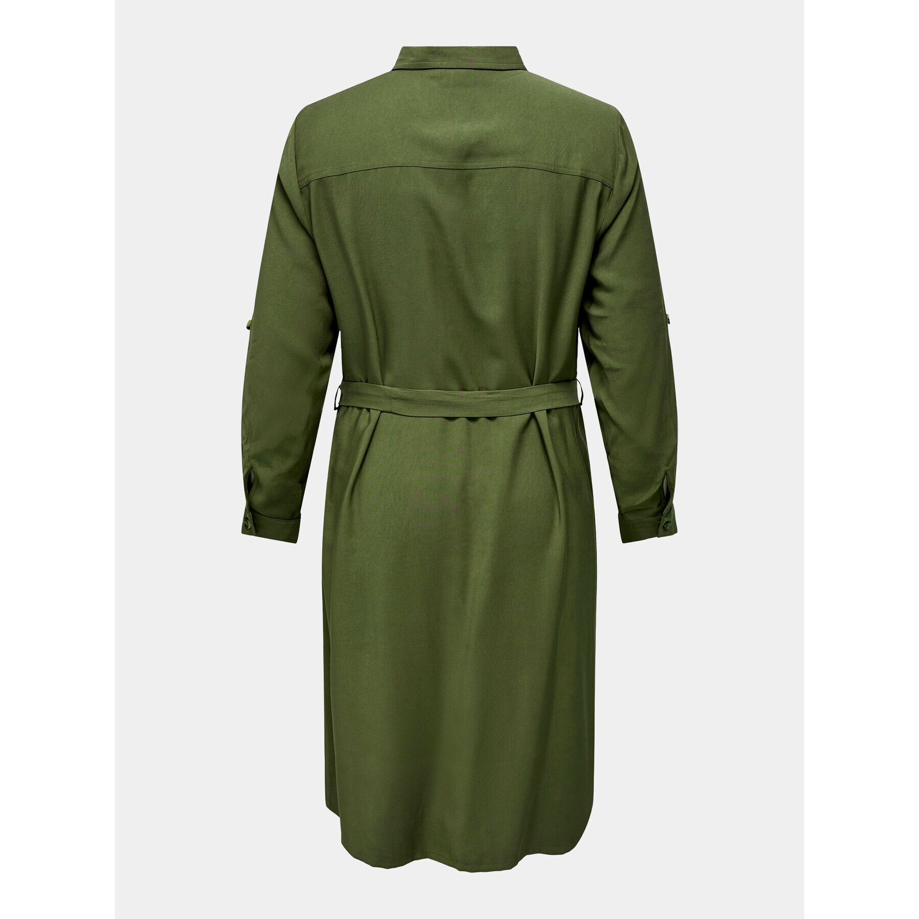 ONLY Carmakoma Rochie tip cămașă 15285282 Verde Regular Fit - Pled.ro