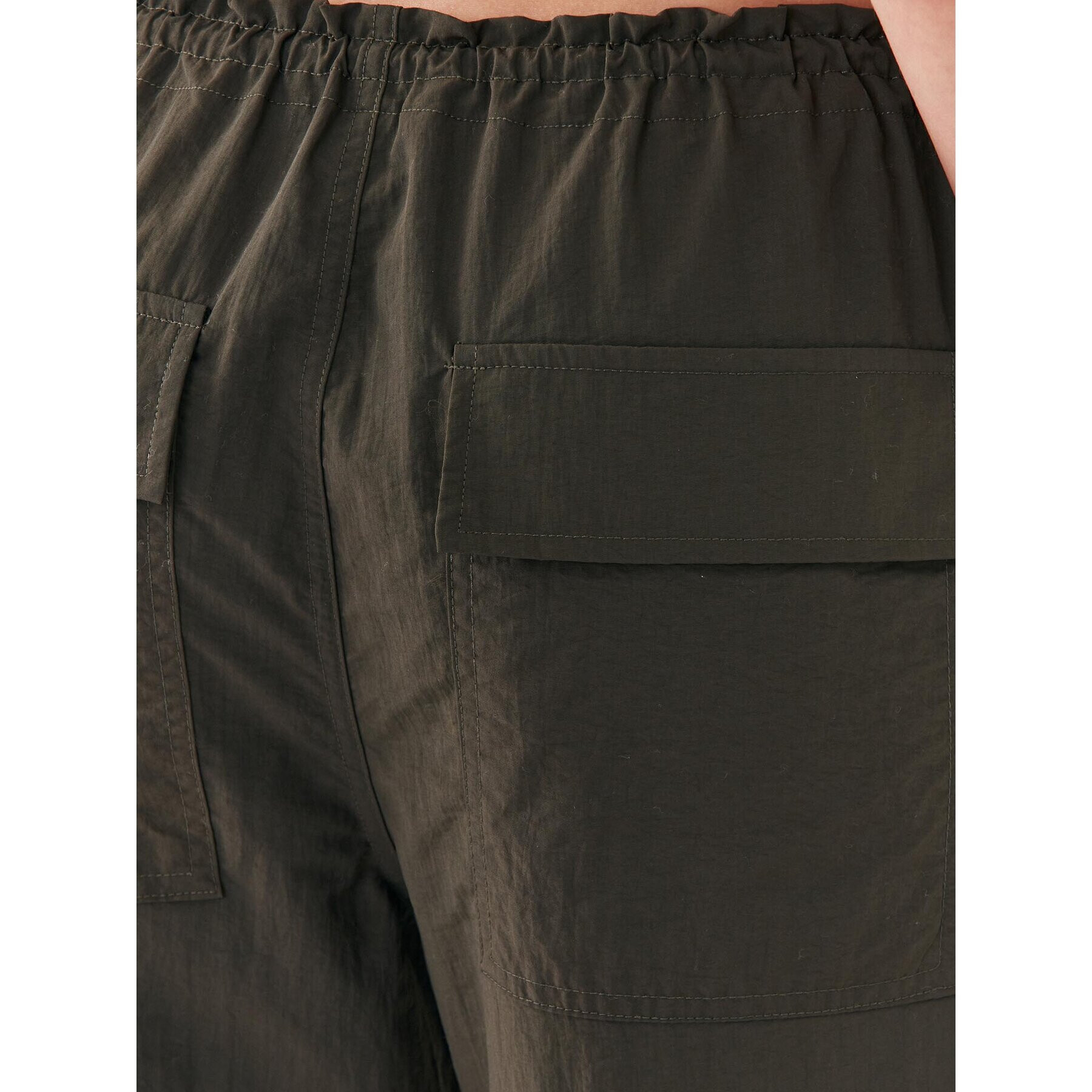 ONLY Pantaloni din material 15300275 Verde Straight Fit - Pled.ro