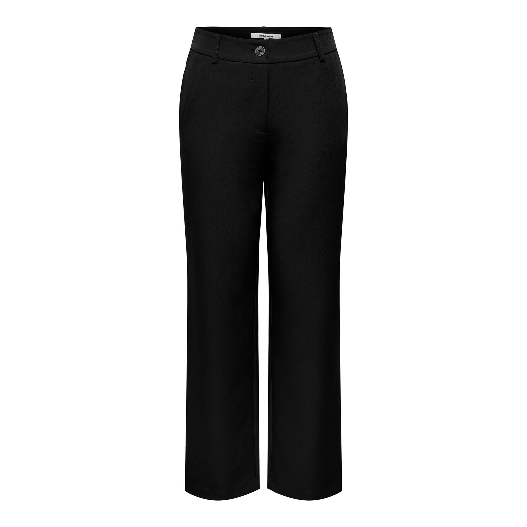 ONLY Pantaloni din material Lana 15267759 Negru Straight Fit - Pled.ro