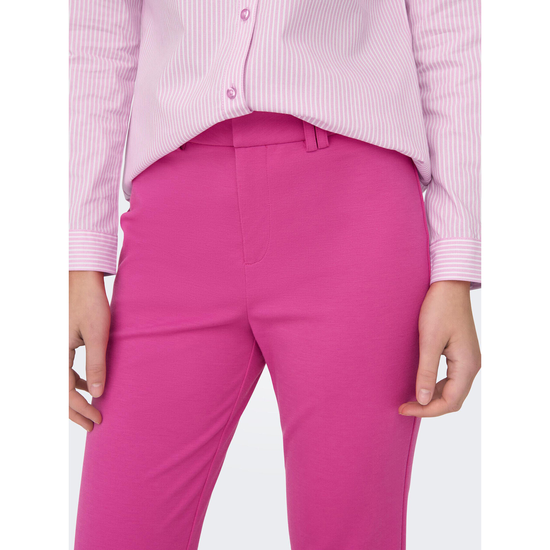 ONLY Pantaloni din material Peach 15298660 Roz Flared Fit - Pled.ro