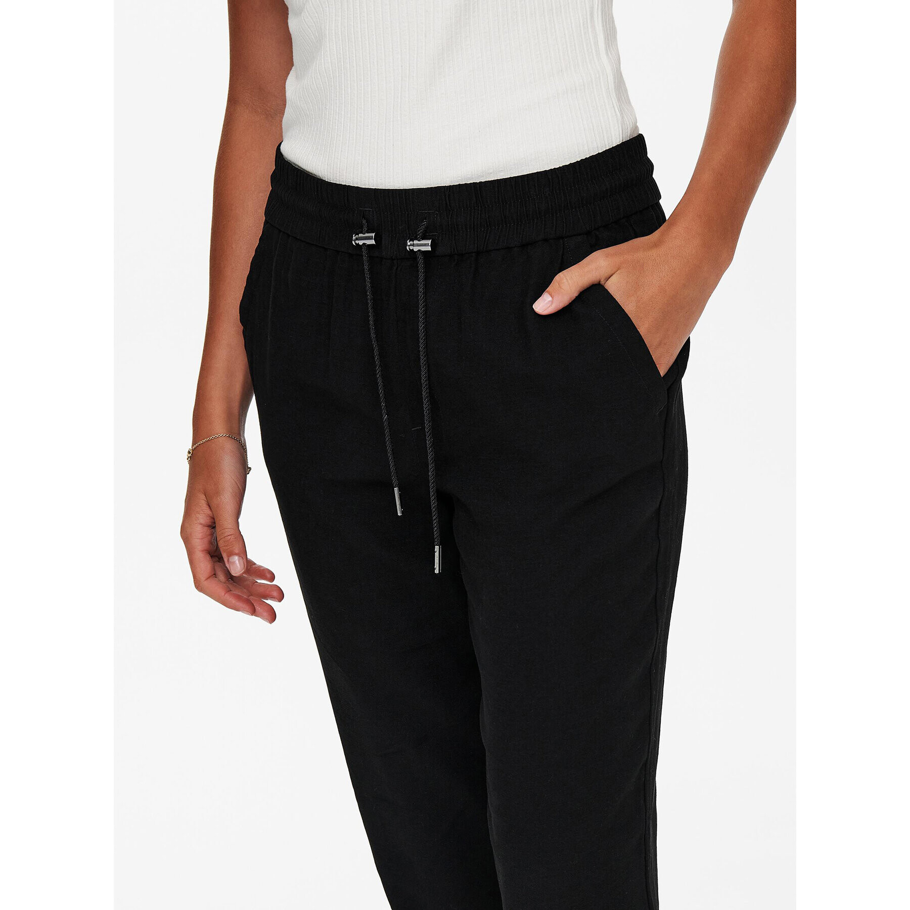 ONLY Pantaloni trening 15203946 Negru Regular Fit - Pled.ro