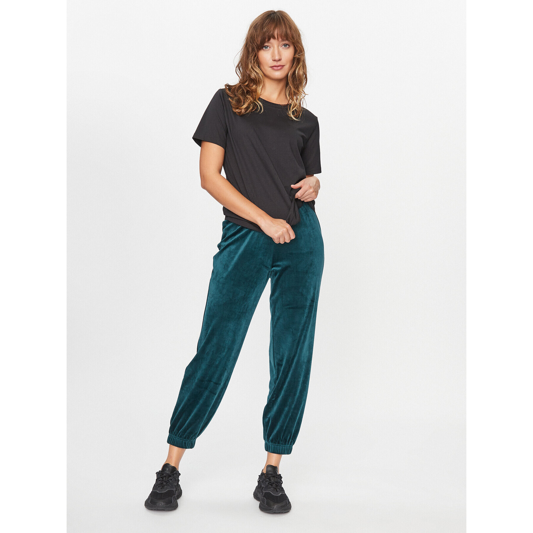 ONLY Pantaloni trening 15299669 Verde Regular Fit - Pled.ro