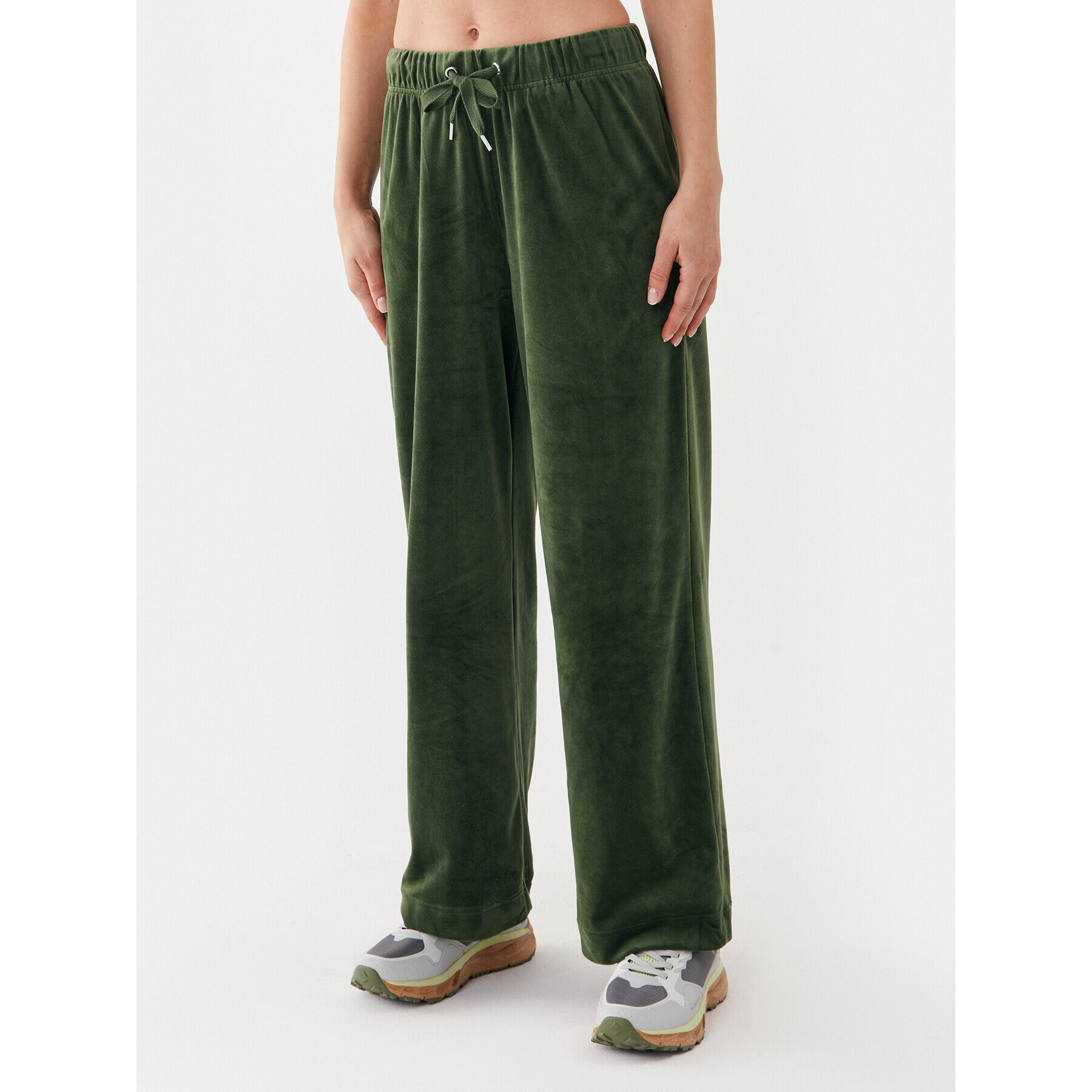 ONLY Pantaloni trening 15302628 Verde Wide Leg - Pled.ro