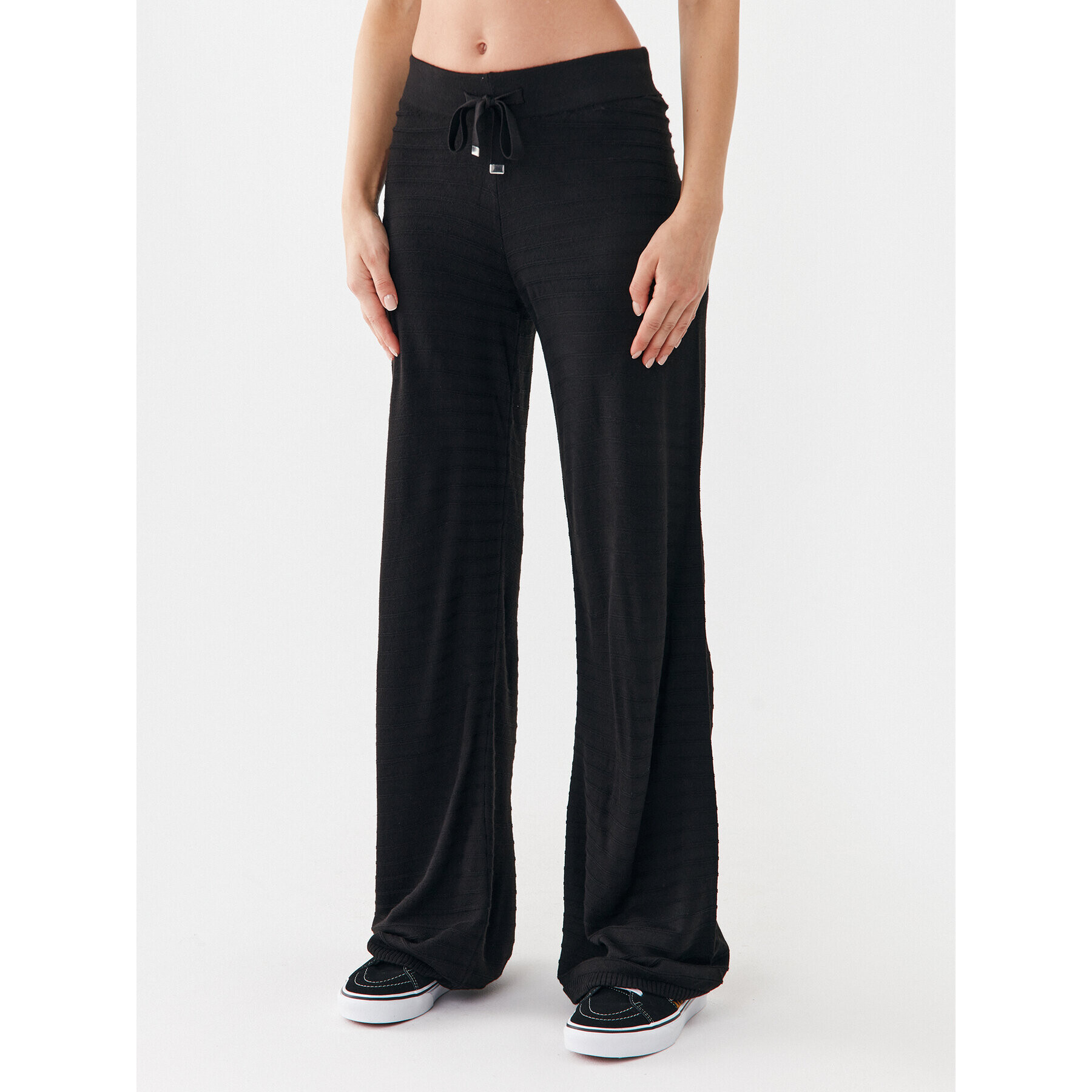 ONLY Pantaloni tricotați 15294501 Negru Wide Leg - Pled.ro