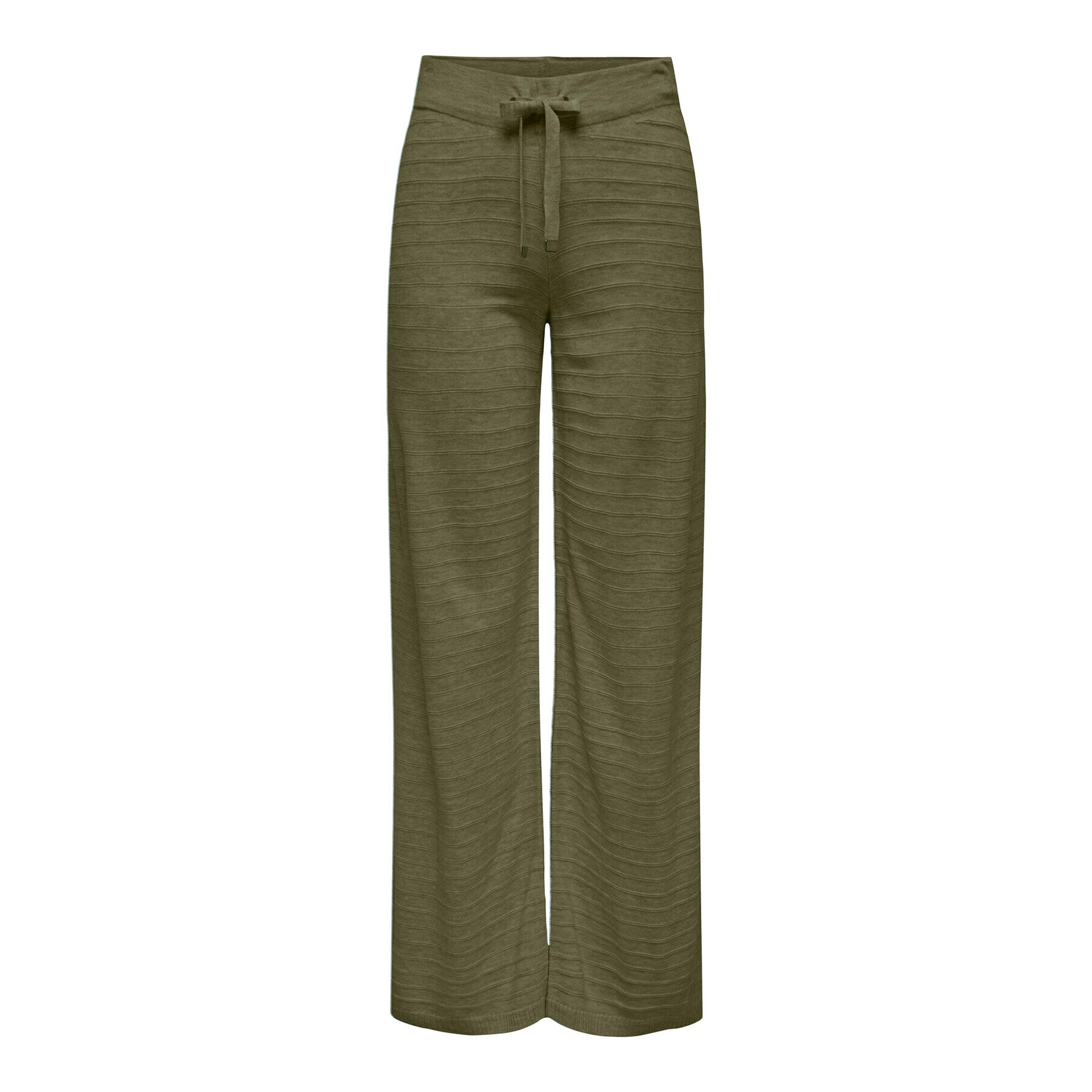 ONLY Pantaloni tricotați 15294501 Verde Wide Leg - Pled.ro