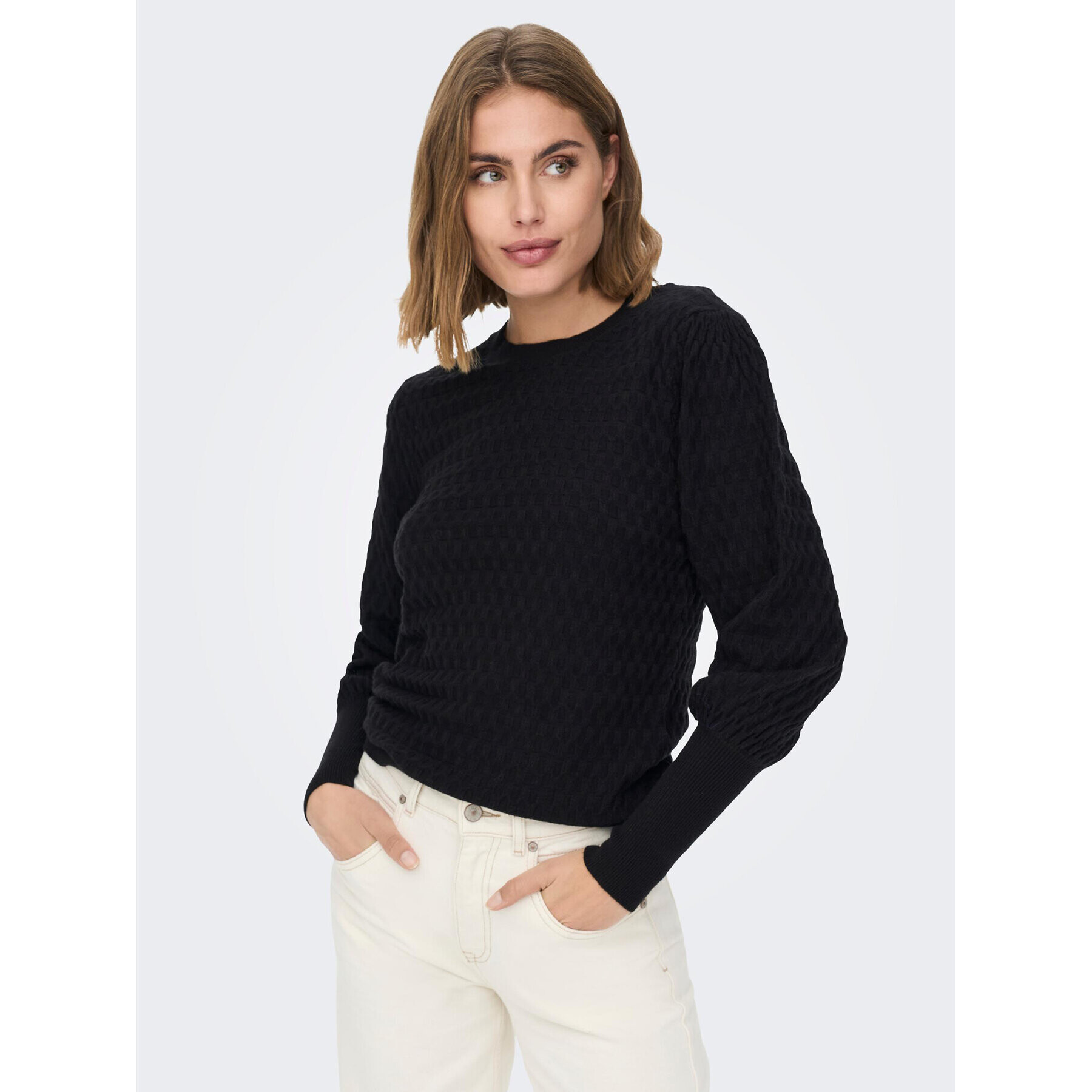 ONLY Pulover 15264797 Negru Regular Fit - Pled.ro