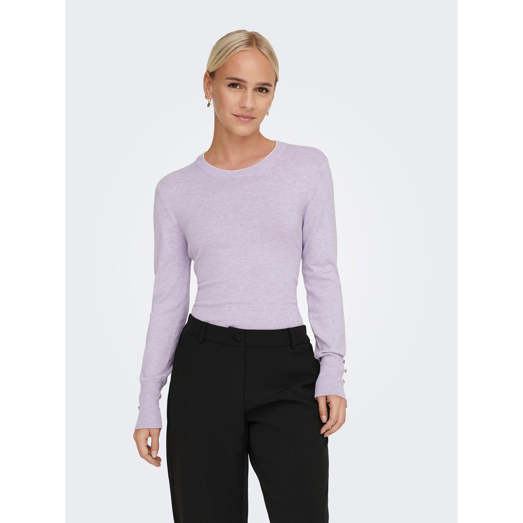 ONLY Pulover 15281392 Violet Regular Fit - Pled.ro