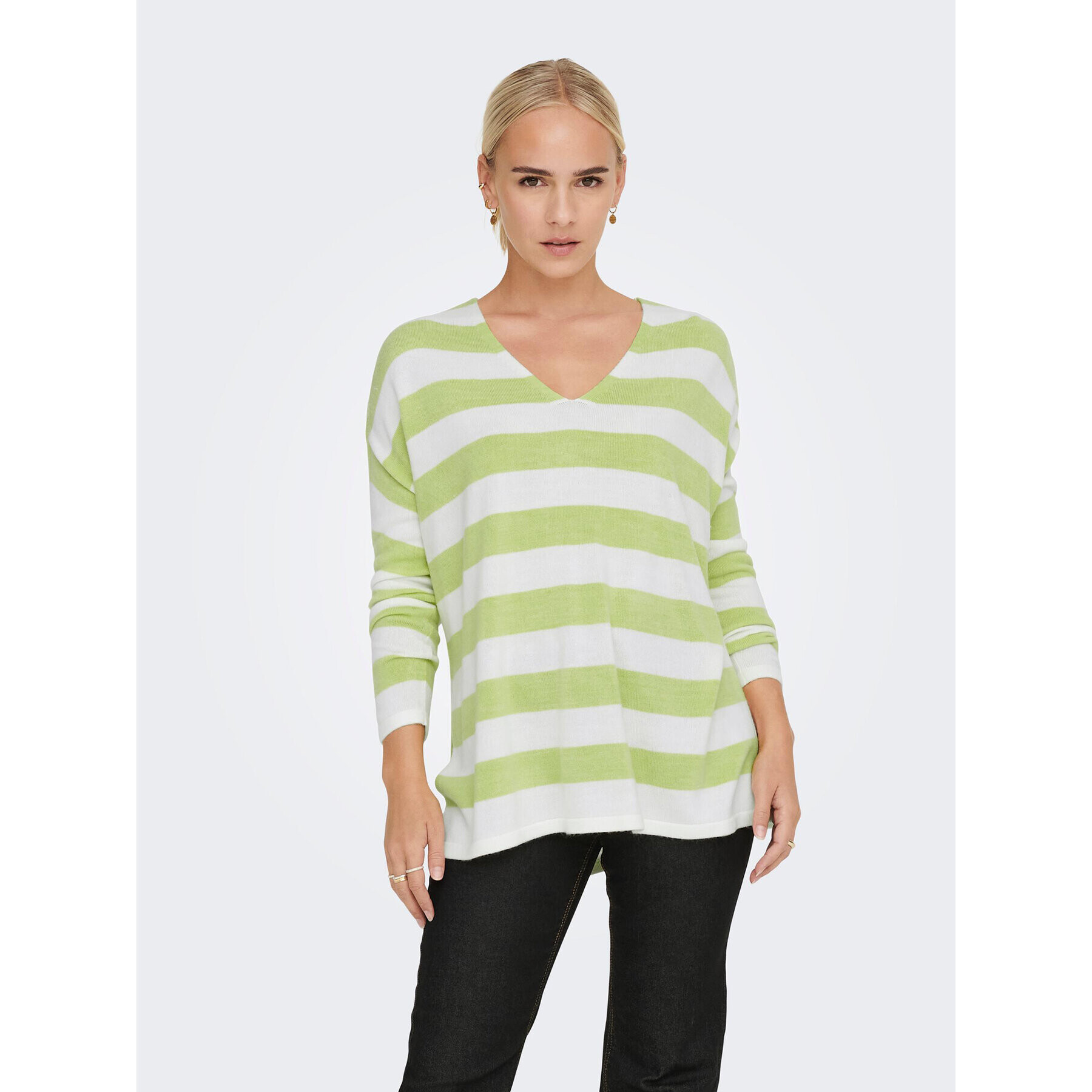 ONLY Pulover Amalia 15219642 Verde Regular Fit - Pled.ro