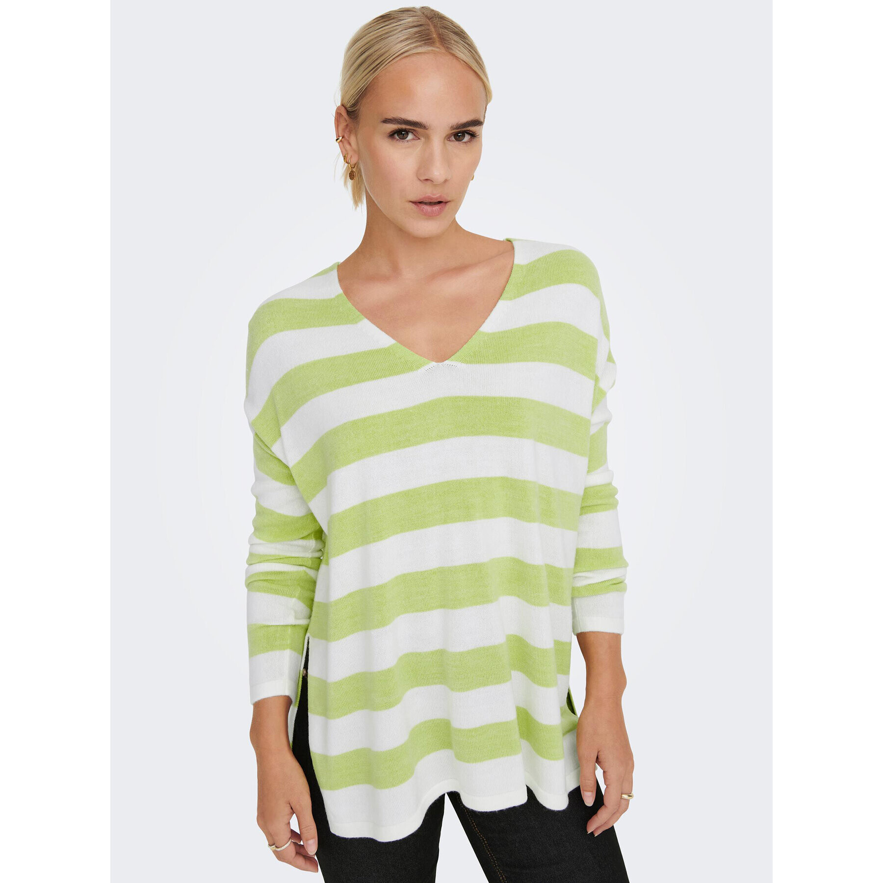 ONLY Pulover Amalia 15219642 Verde Regular Fit - Pled.ro