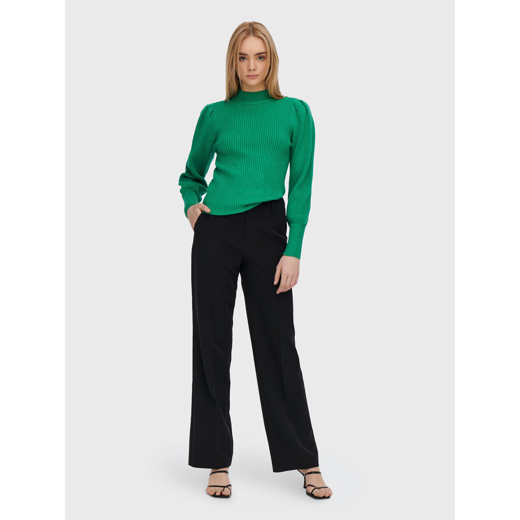 ONLY Pulover Katia 15232494 Verde Regular Fit - Pled.ro