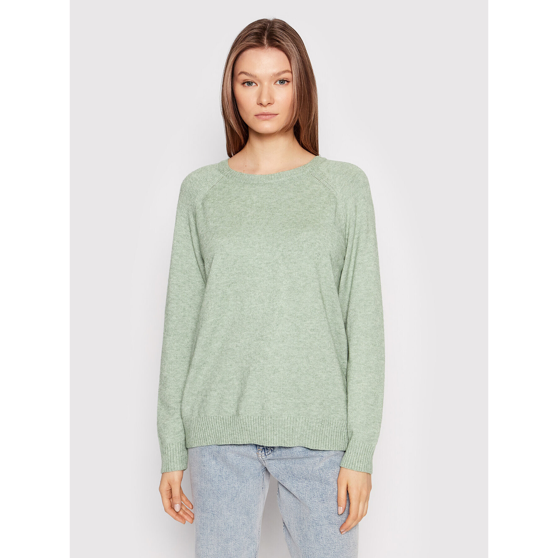 ONLY Pulover Lesly 15170427 Verde Loose Fit - Pled.ro