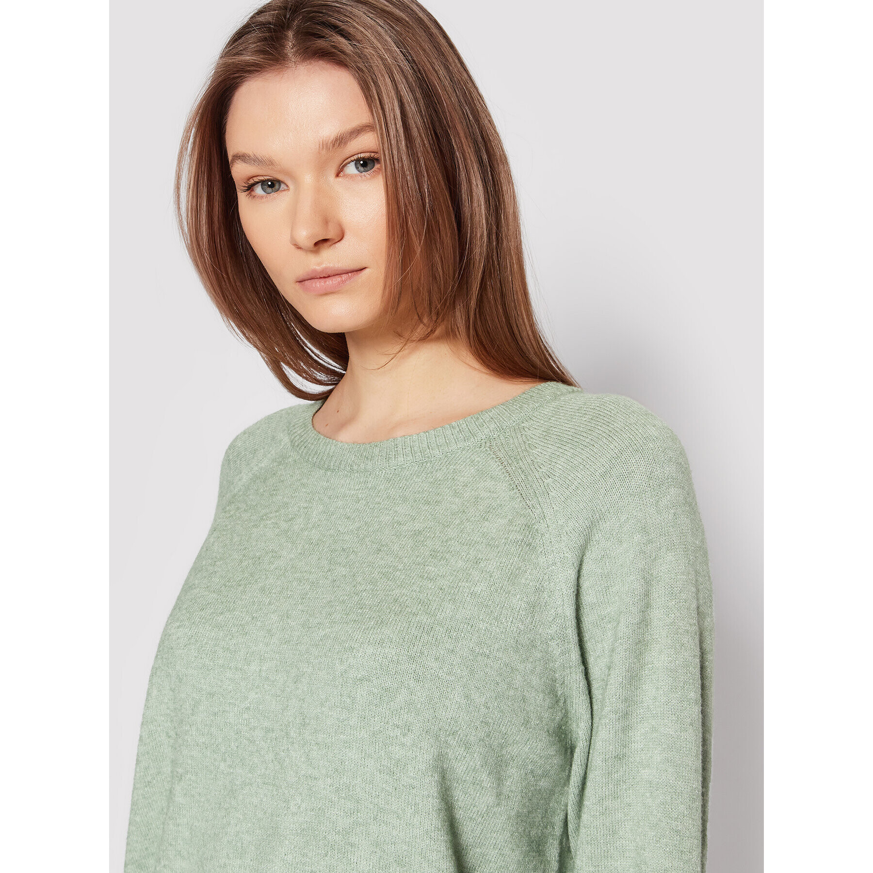 ONLY Pulover Lesly 15170427 Verde Loose Fit - Pled.ro