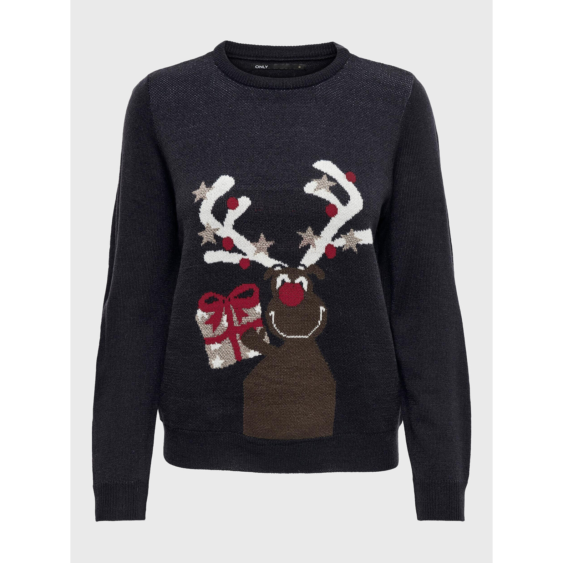 ONLY Pulover Xmas Happy 15271075 Bleumarin Regular Fit - Pled.ro