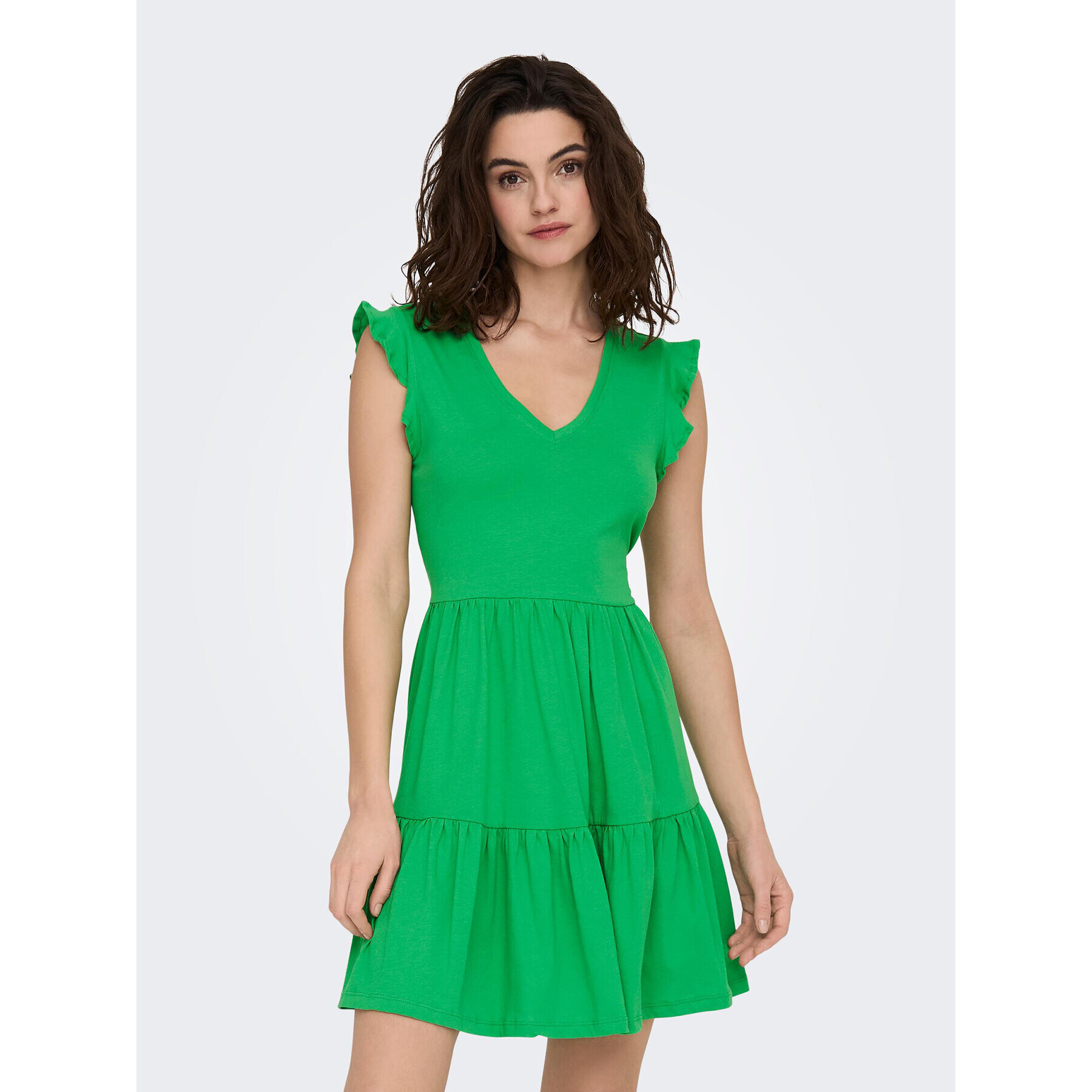 ONLY Rochie de vară May 15226992 Verde Regular Fit - Pled.ro