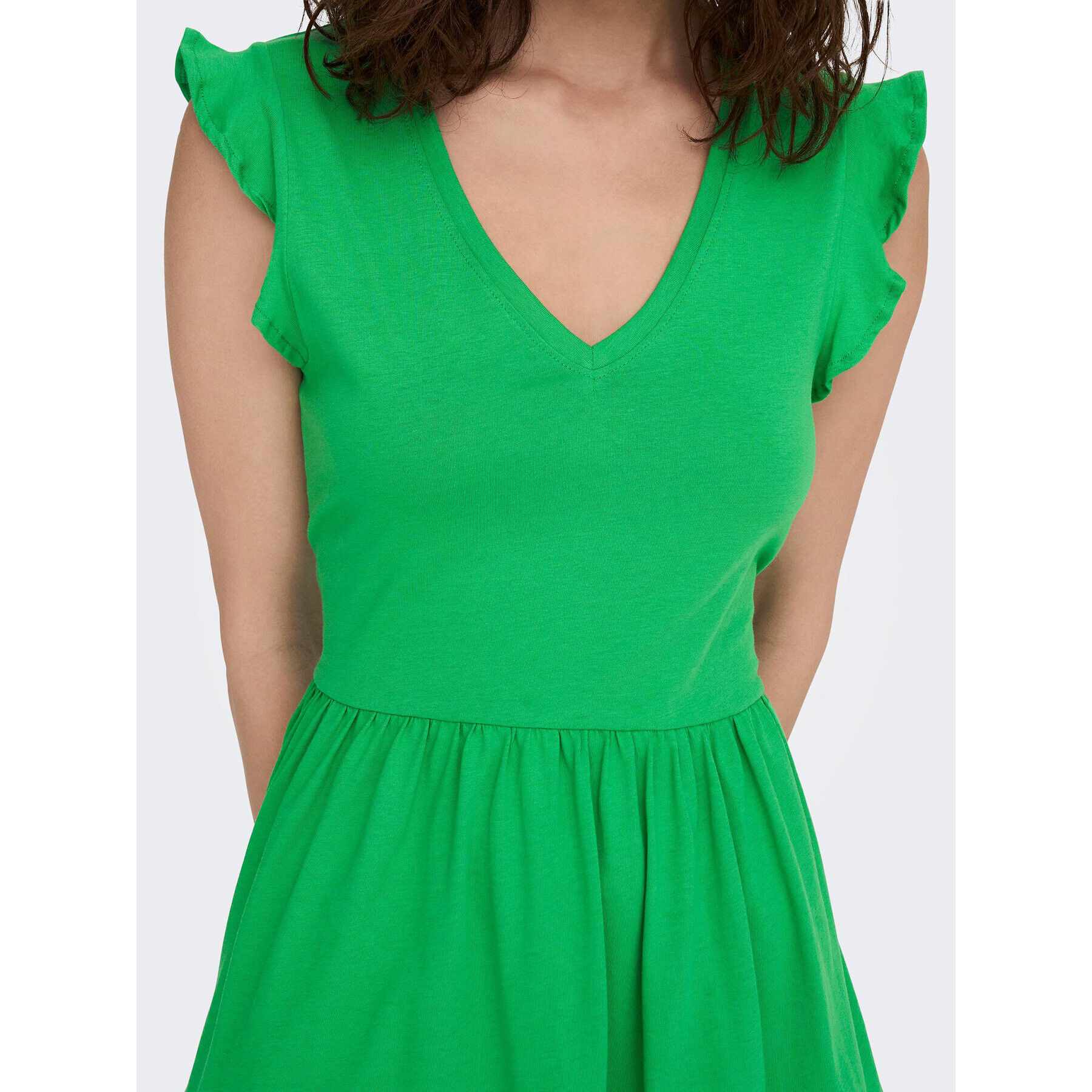 ONLY Rochie de vară May 15226992 Verde Regular Fit - Pled.ro