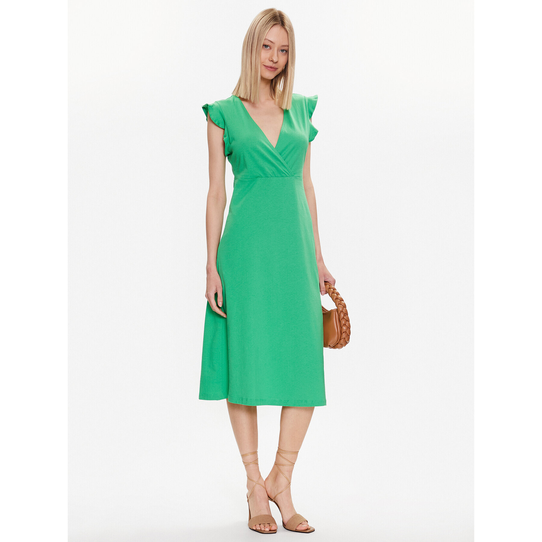 ONLY Rochie de vară May 15257520 Verde Regular Fit - Pled.ro