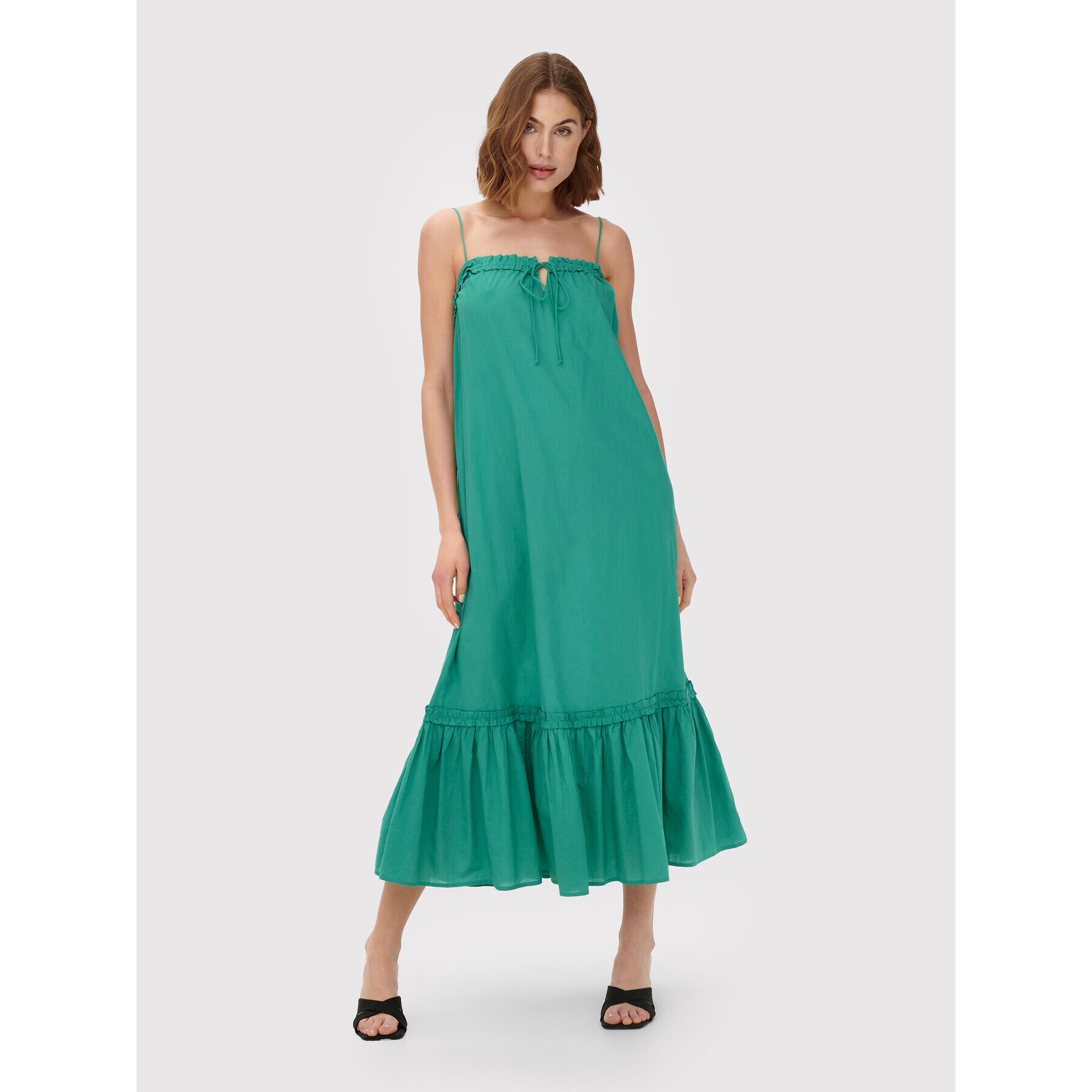 ONLY Rochie de vară Allie 15256546 Verde Regular Fit - Pled.ro